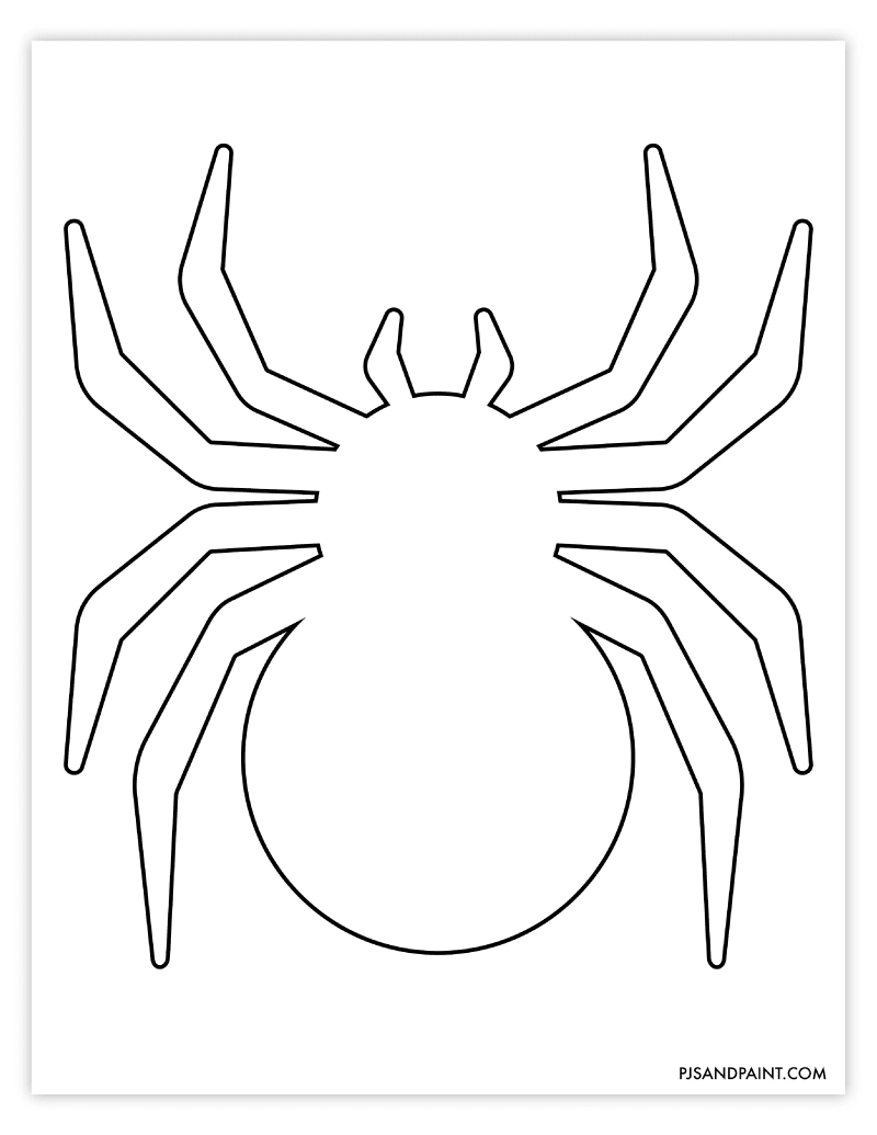Free Printable Spider Template Pjs And Paint