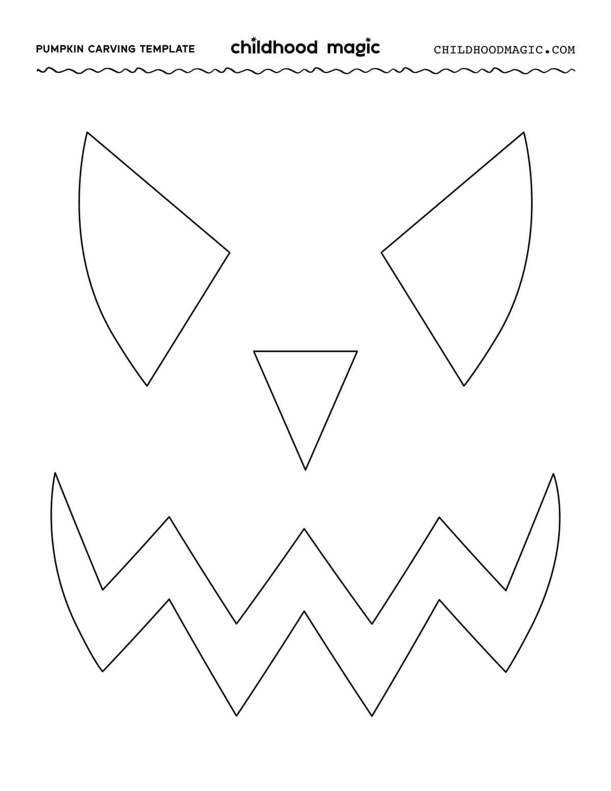 Free Printable Templates For Carving Pumpkins Childhood Magic
