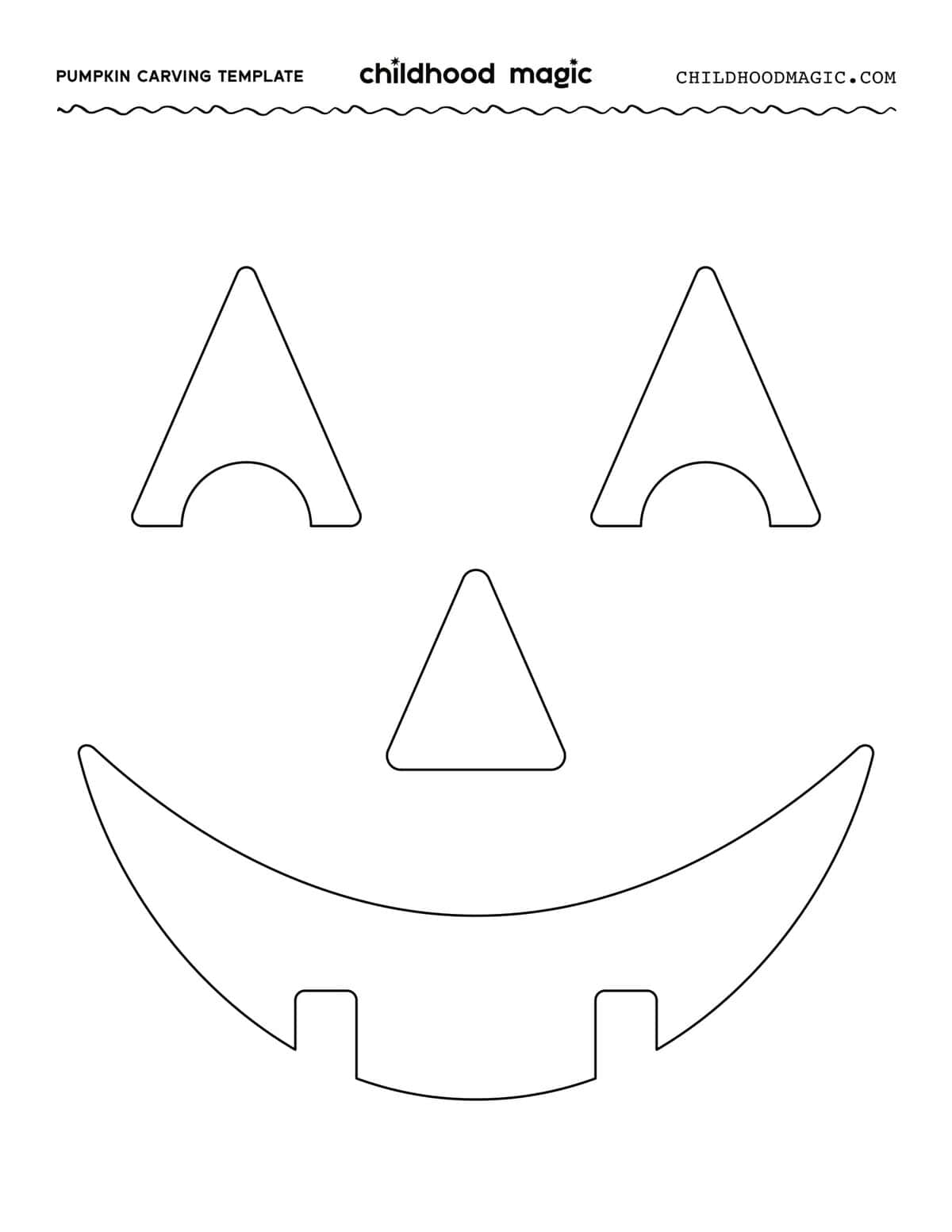 Easy Printable Pumpkin Carving Templates