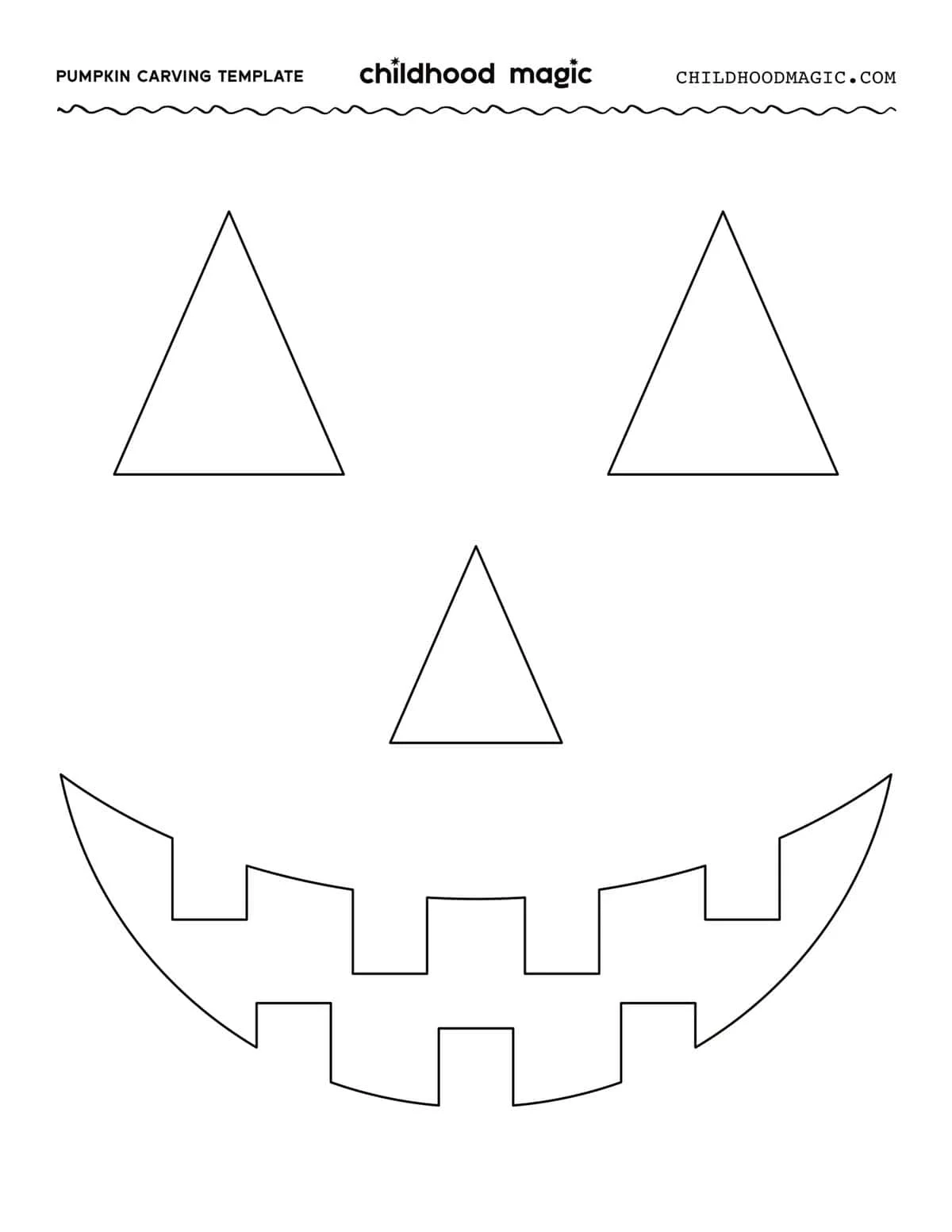 Free Printable Templates For Carving Pumpkins Childhood Magic
