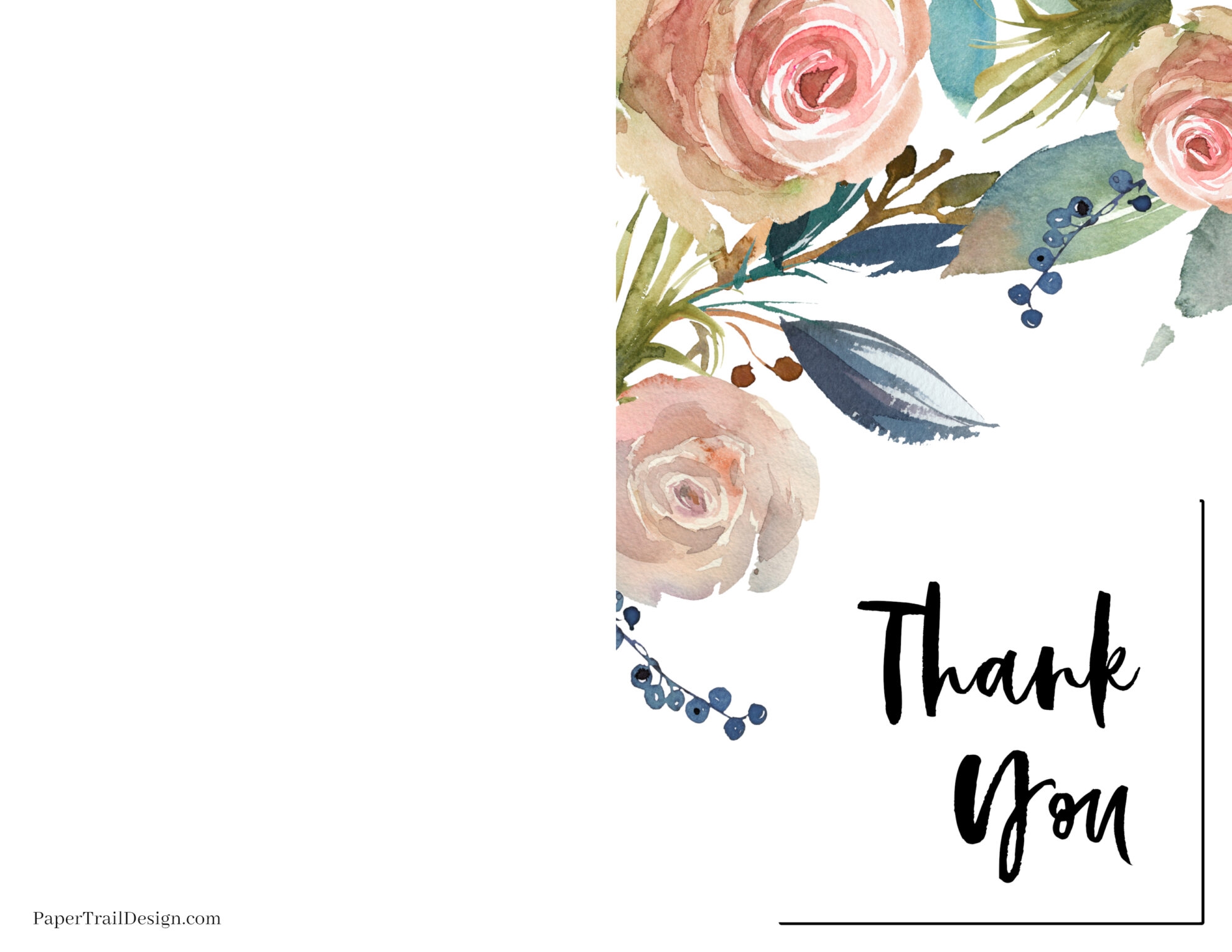 Free Thank You Card Template Printable