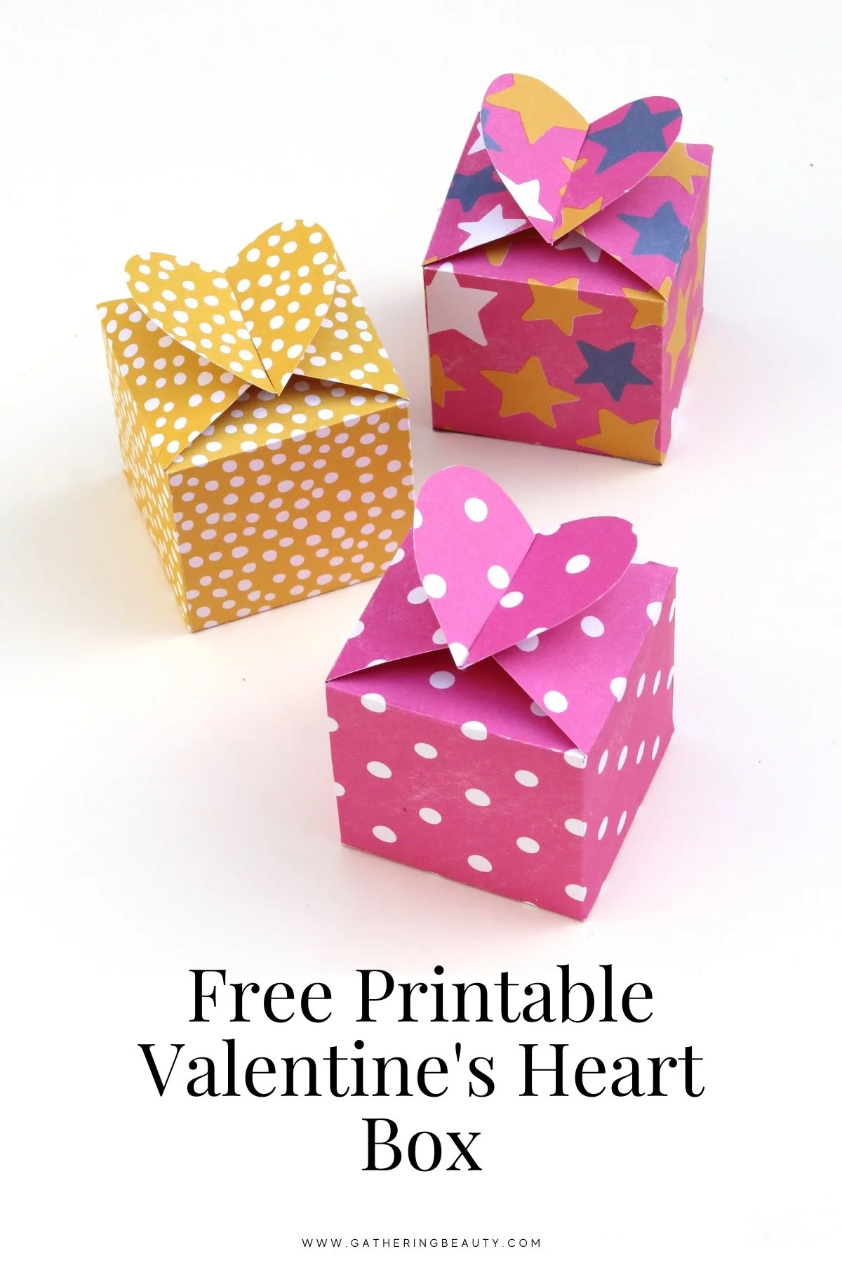 Free Printable Valentine s Heart Box Gathering Beauty