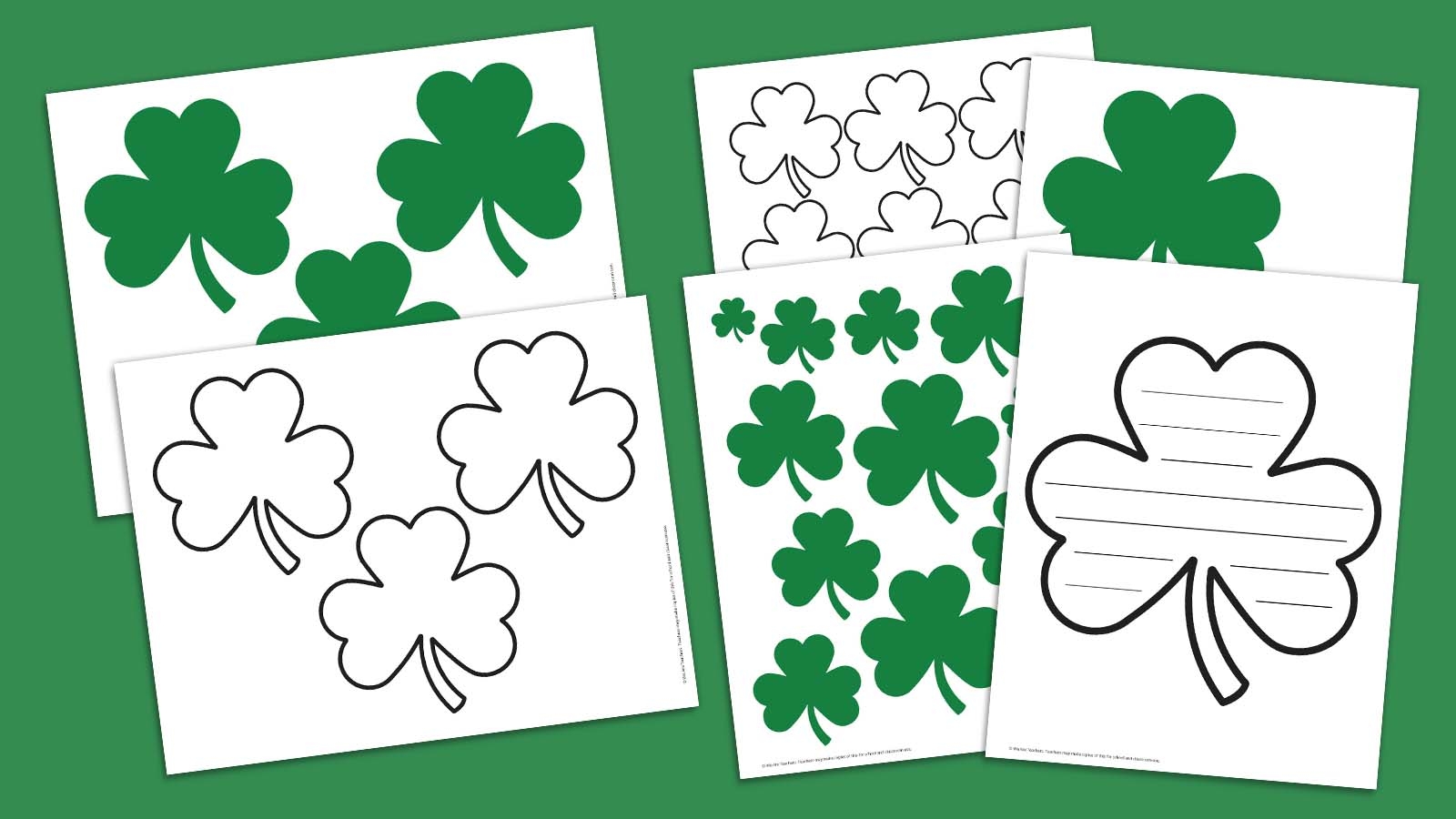 Free Printable Green Shamrock Template Free Printable Green Shamrock Template