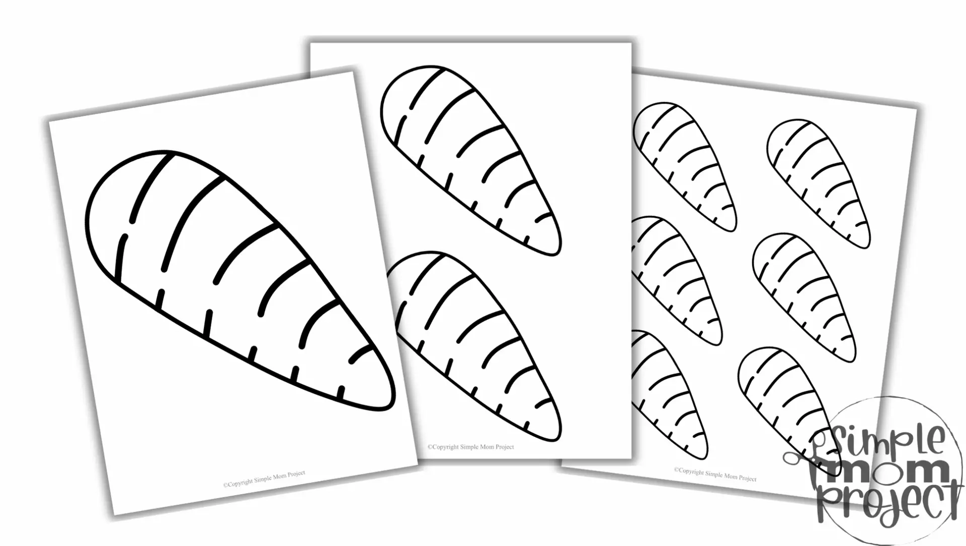 Free Snowman Nose Carrot Printable For Kids Winter Crafts Simple Mom Project