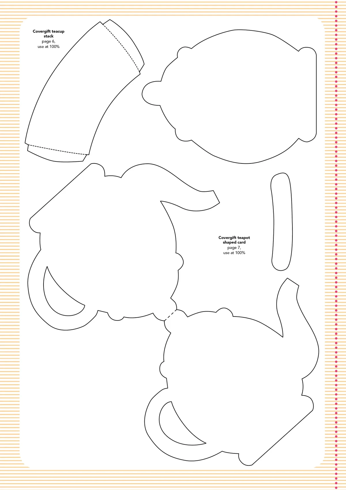 Free Teapot Card Template Gathered