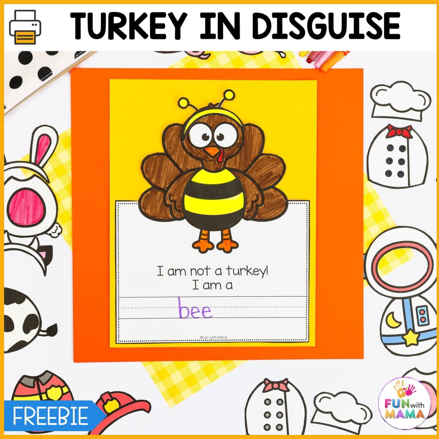 Free Printable Disguise The Turkey Template