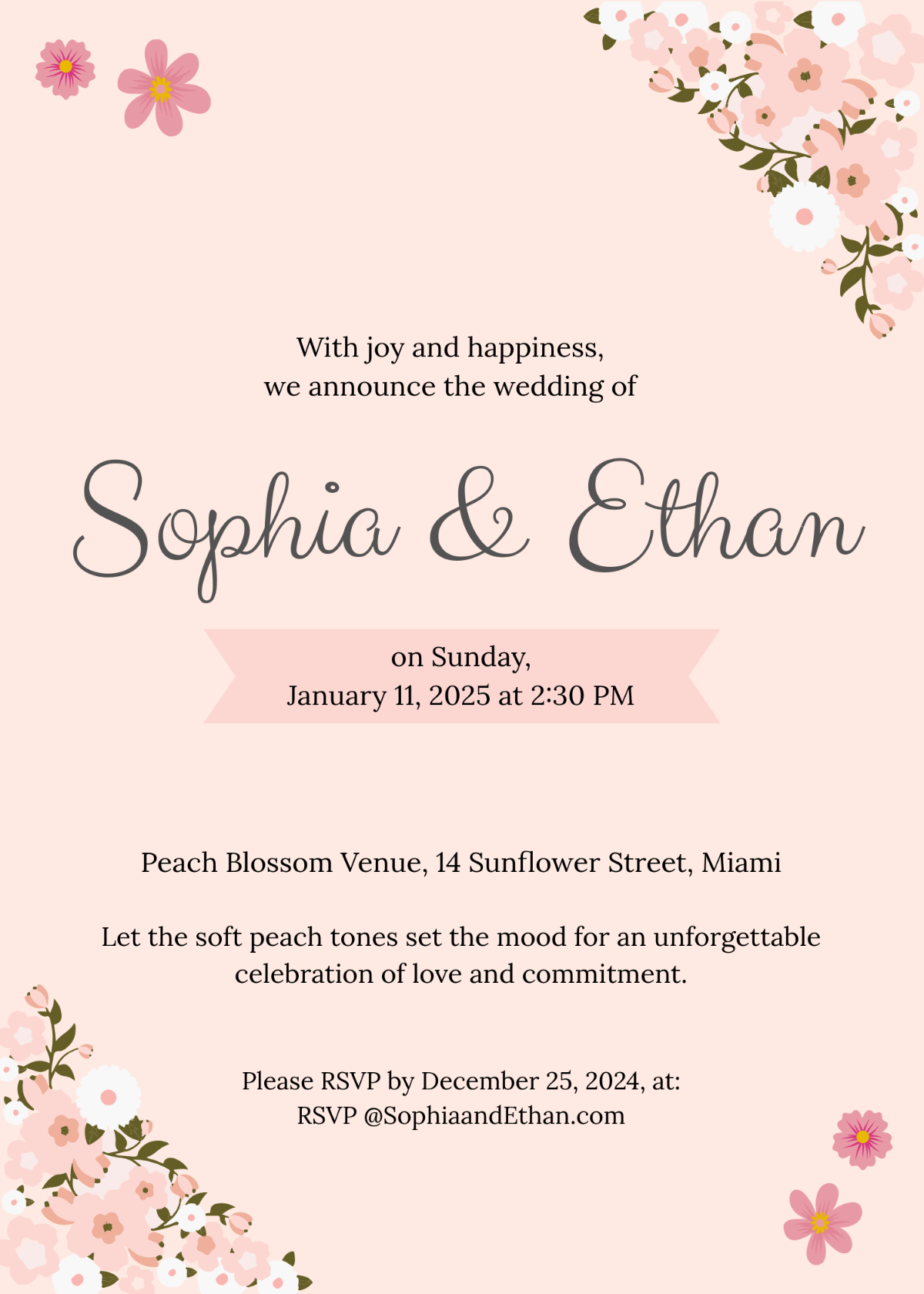 Free Wedding Invitation Templates Editable And Printable