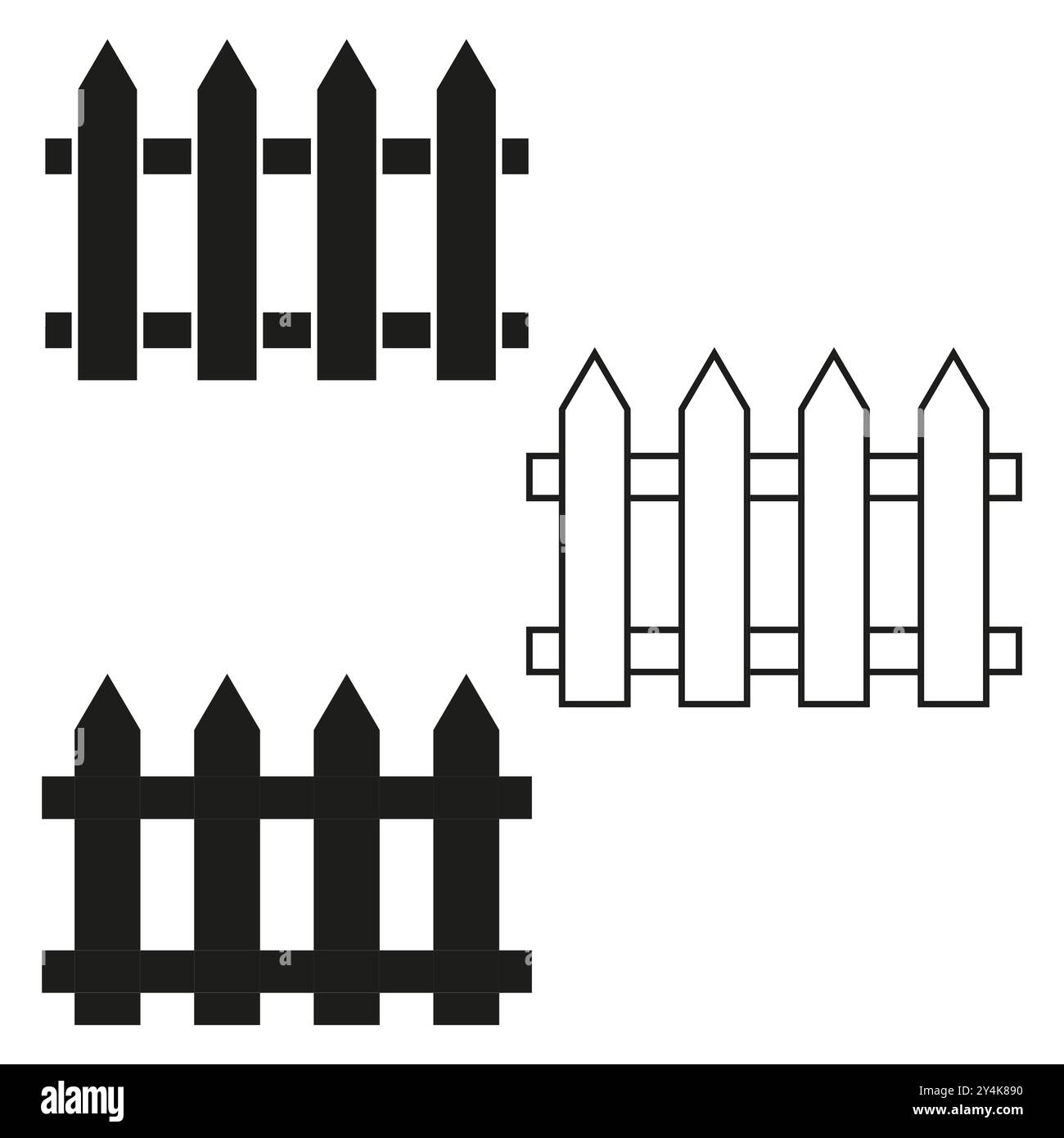 Garden Fence Landscape Cut Out Stock Images Pictures Page 3 Alamy