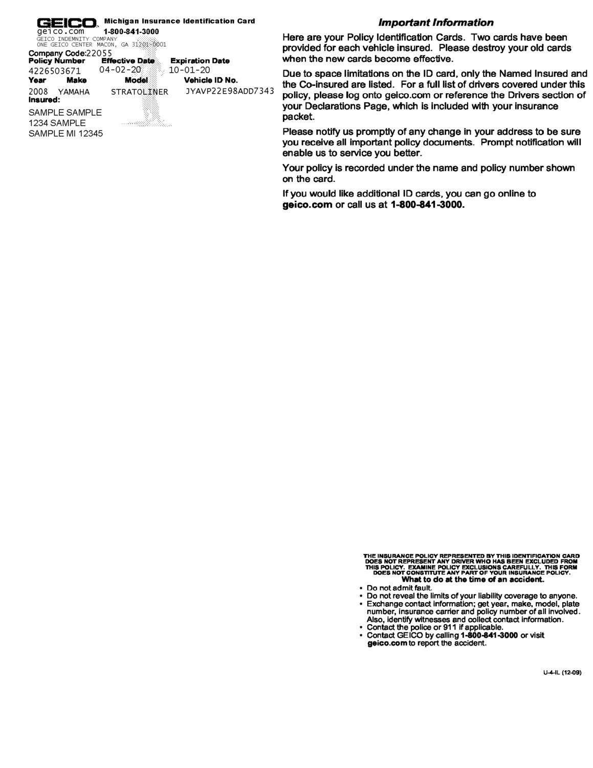 Geico Car Insurance Template Printable Coloring Template Geico Car Insurance Template Printable Coloring Template