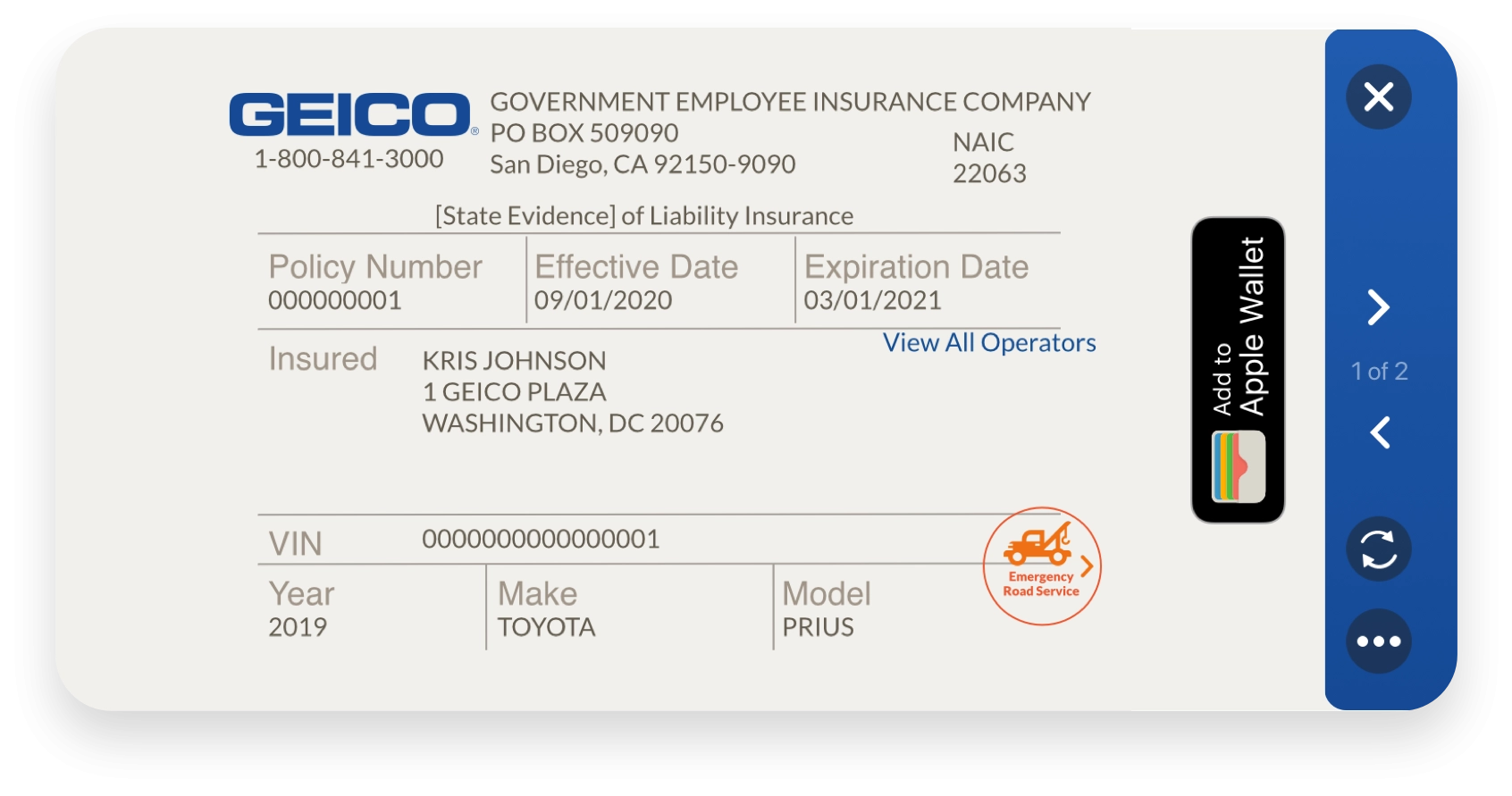 Template Printable Geico Insurance Card Template Printable Geico Insurance Card