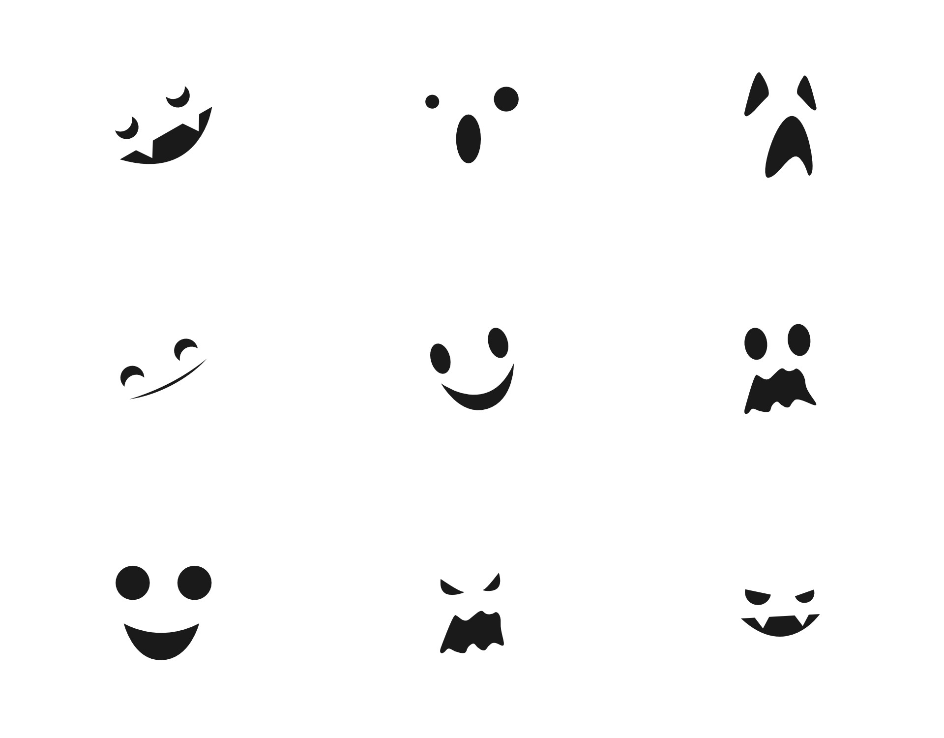 Ghost Face Template 14 Free PDF Printables Printablee