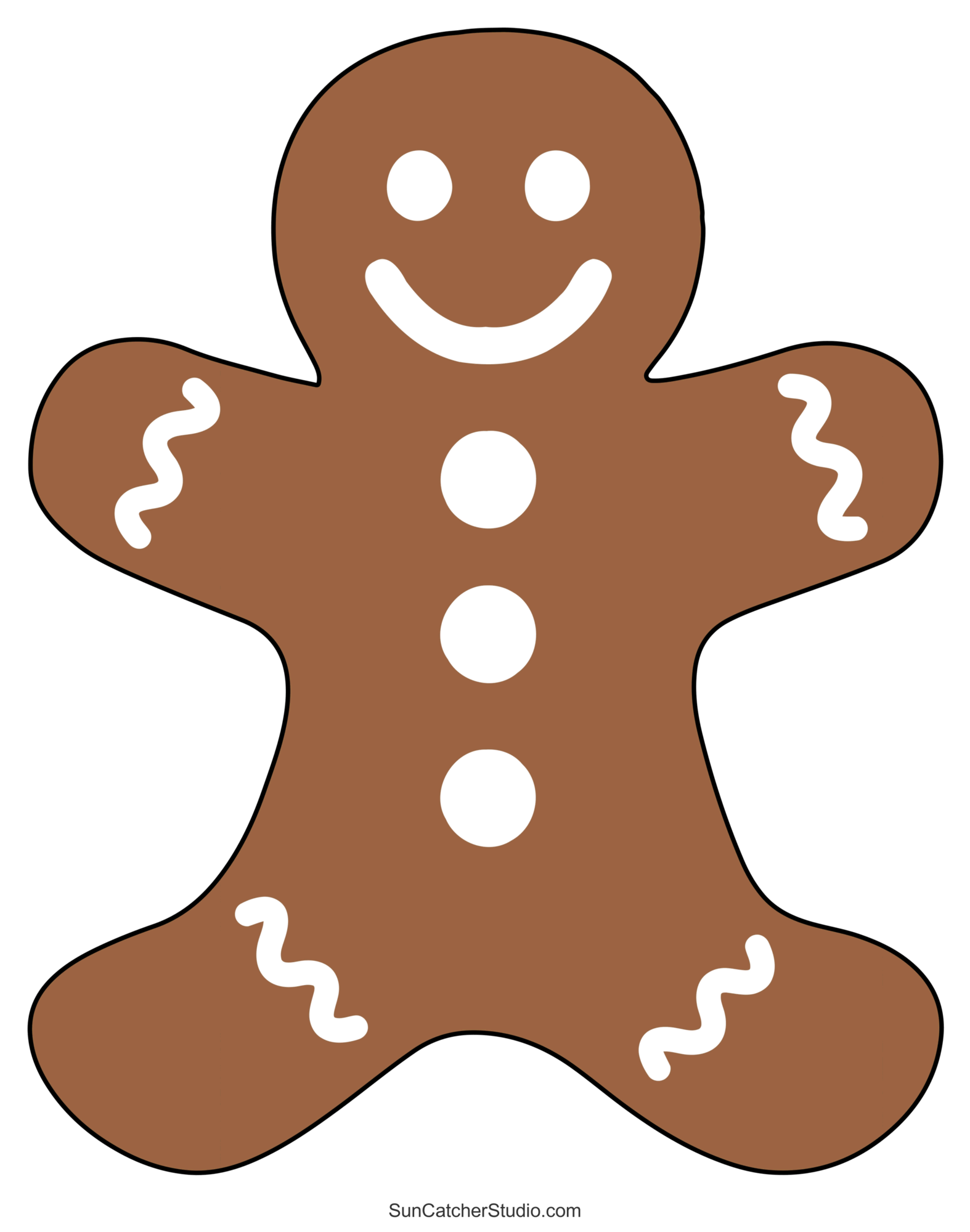 Gingerbread Man Template Free Printable