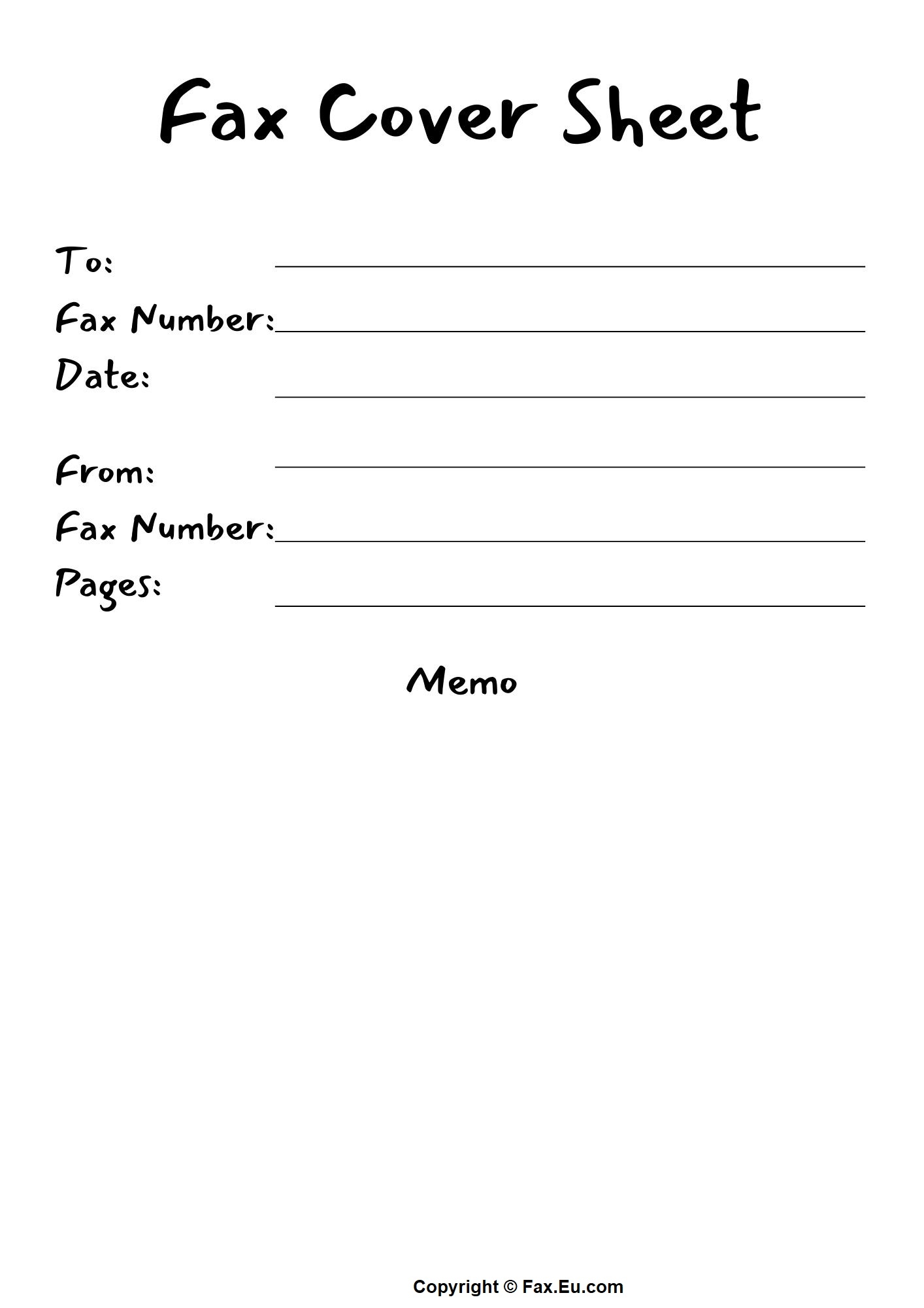 Free Printable Fax Cover Sheet Templates Free Printable Fax Cover Sheet Templates