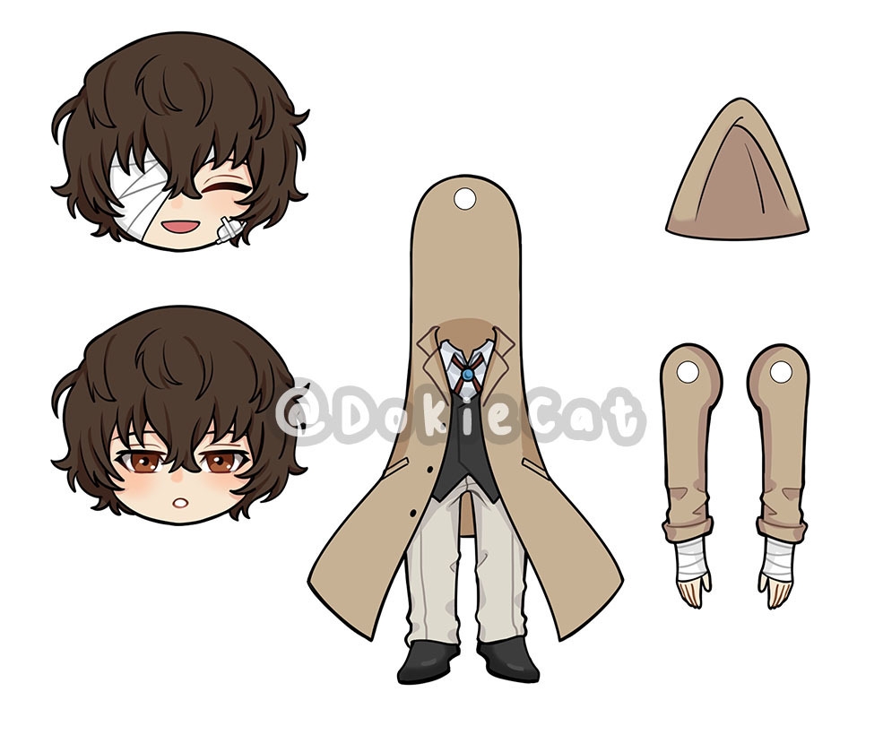 Hanging Paper Doll Dazai DokieCat s Ko fi Shop Hanging Paper Doll Dazai DokieCat s Ko fi Shop