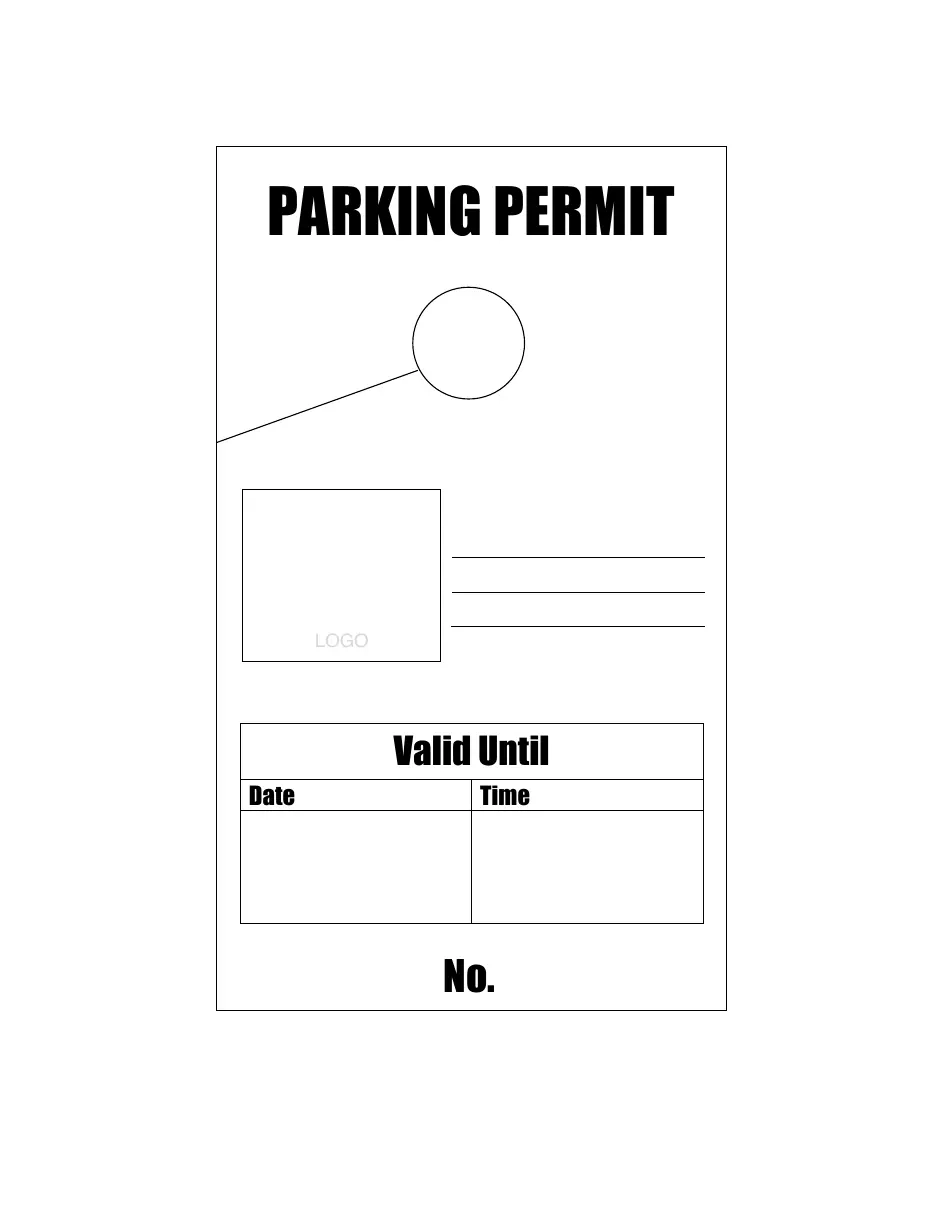 Printable Parking Pass Template Word Printable Parking Pass Template Word