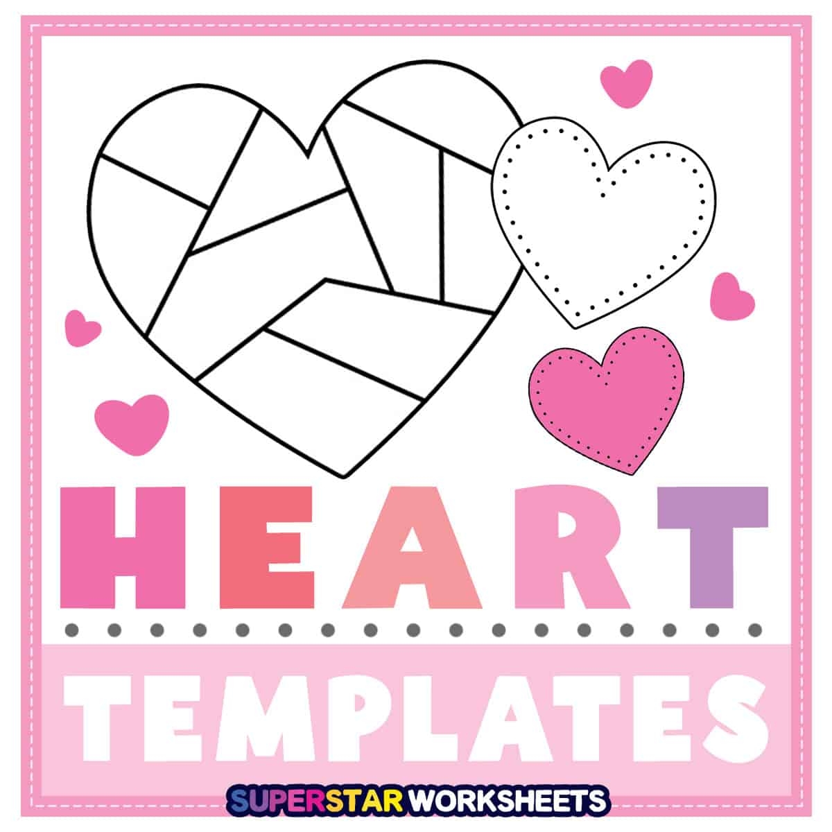 Printable Heart Templates Different Sizes