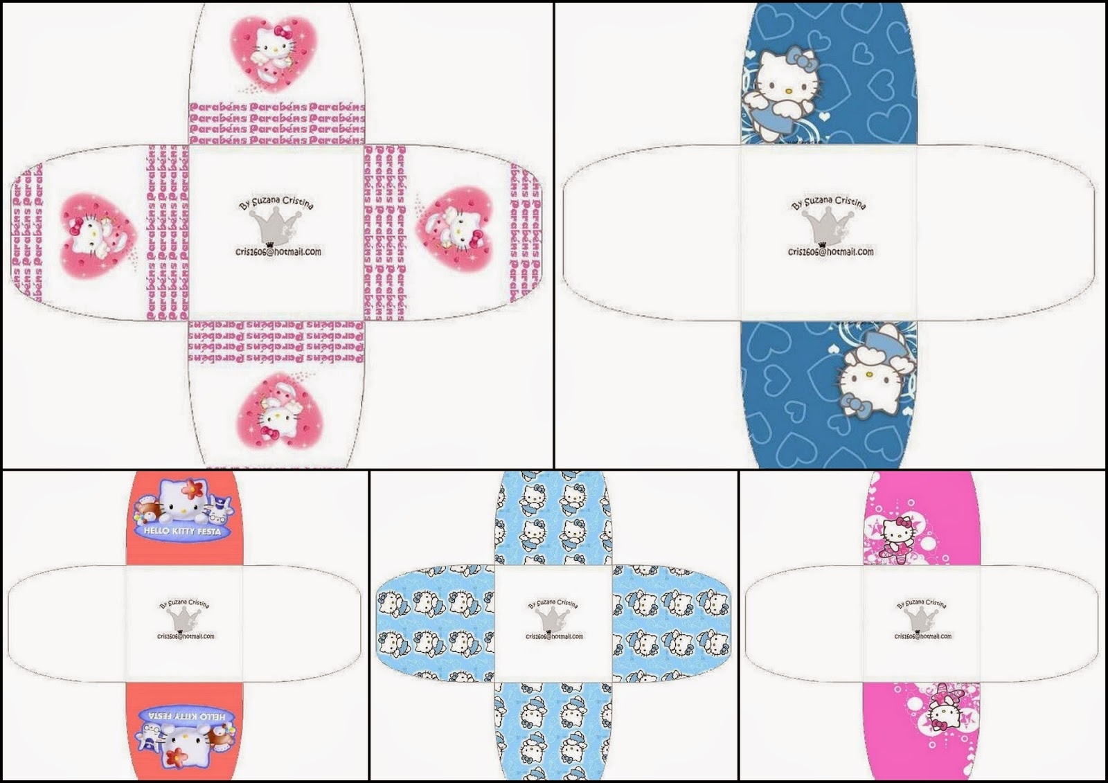 Printable Hello Kitty Box Template
