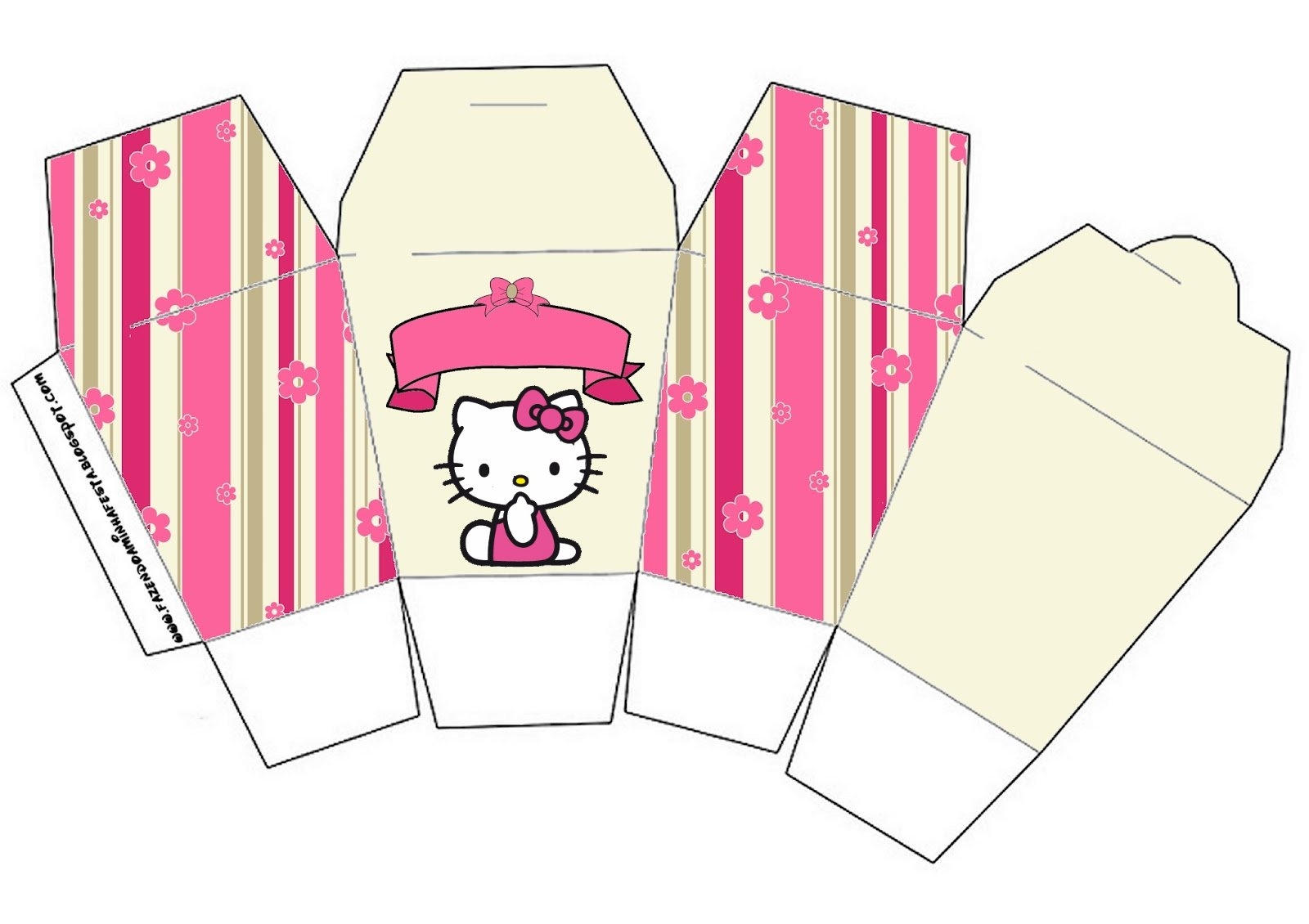 Hello Kitty With Flowers Free Printable Boxes Oh My Fiesta In English