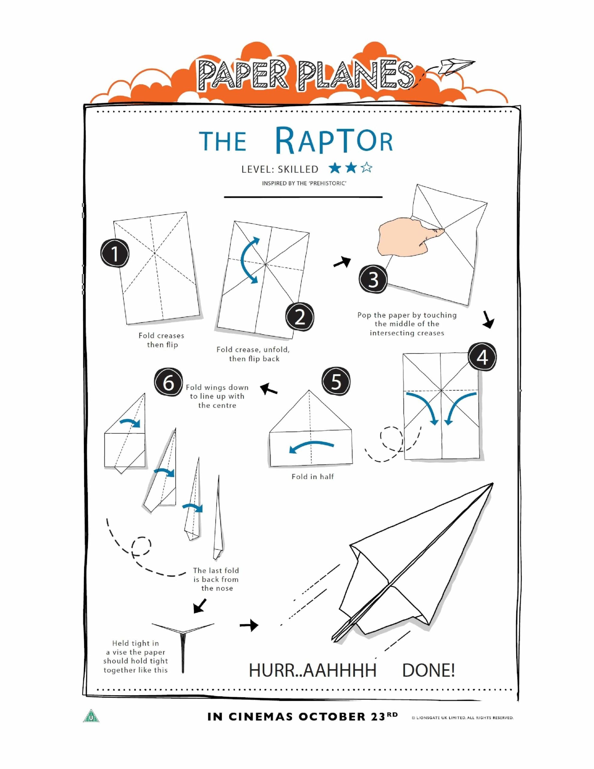 How To Fold Paper Planes with Free Printable Folding Plans In The Playroom