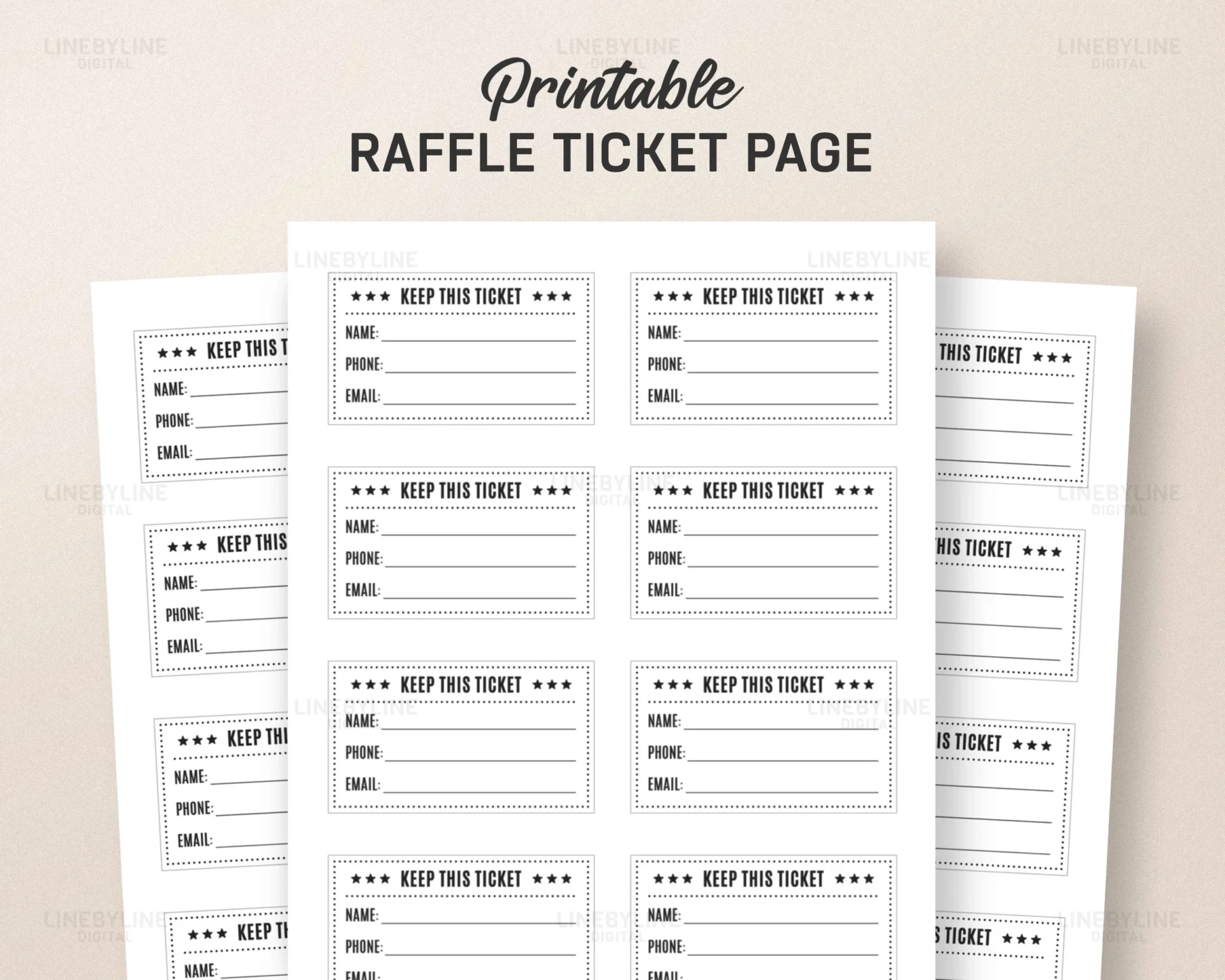 How To Incorporate Your Brand Into Printable Blank Raffle Tickets