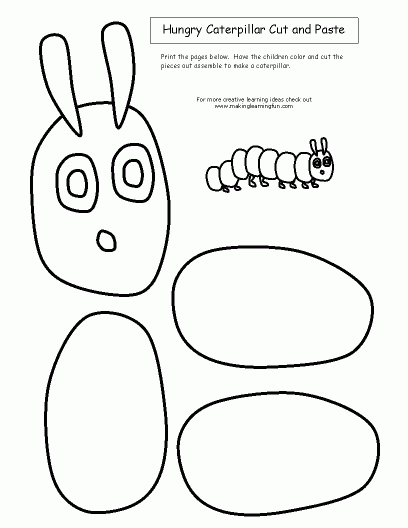 Hungry Caterpillar Template