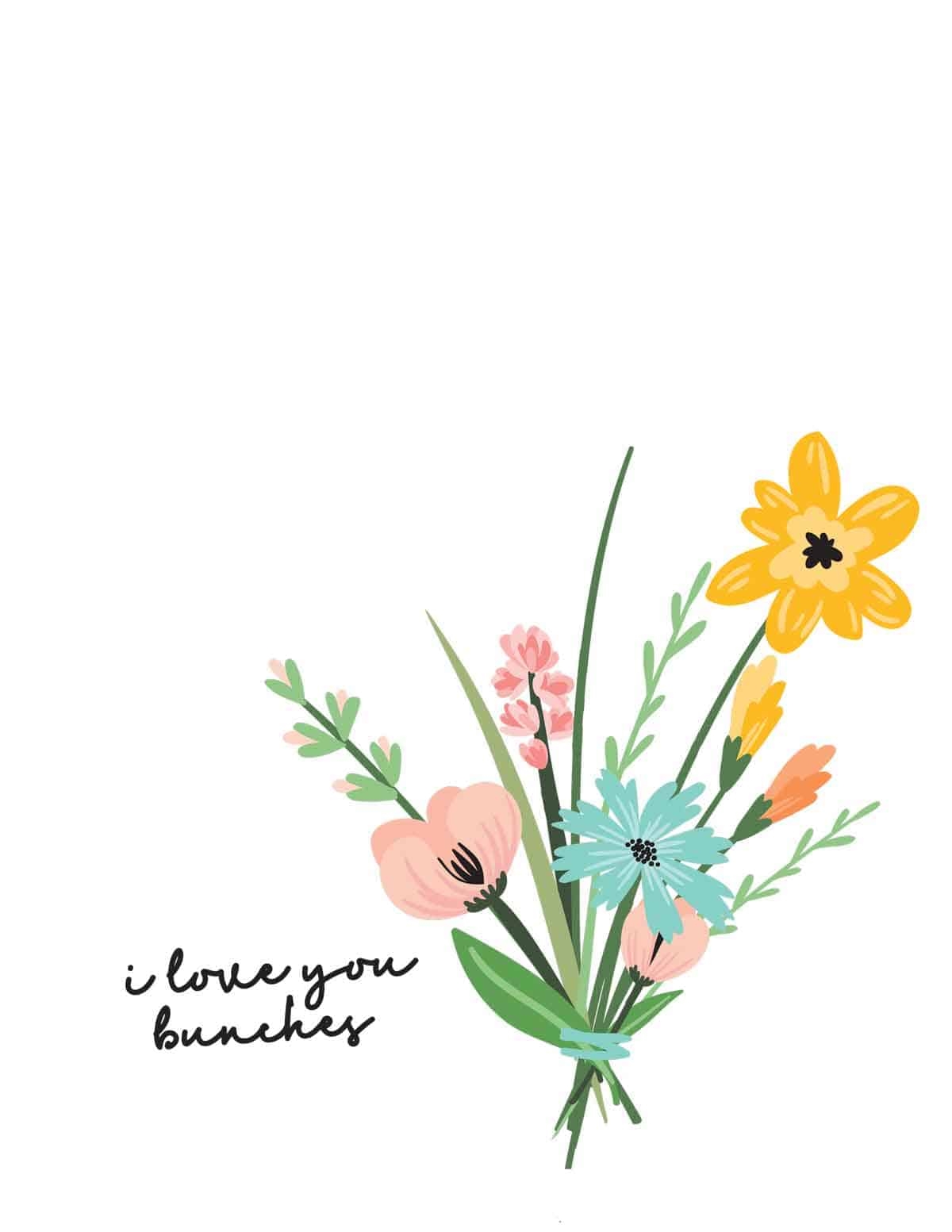 I Love You Bunches Flower Handprint Craft Skip To My Lou