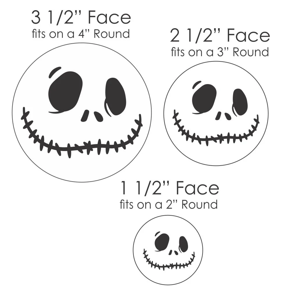 Jack Skellington Face Cookie Stencil Decorate Jack Skeleton Face Cookies Confection Couture Stencils