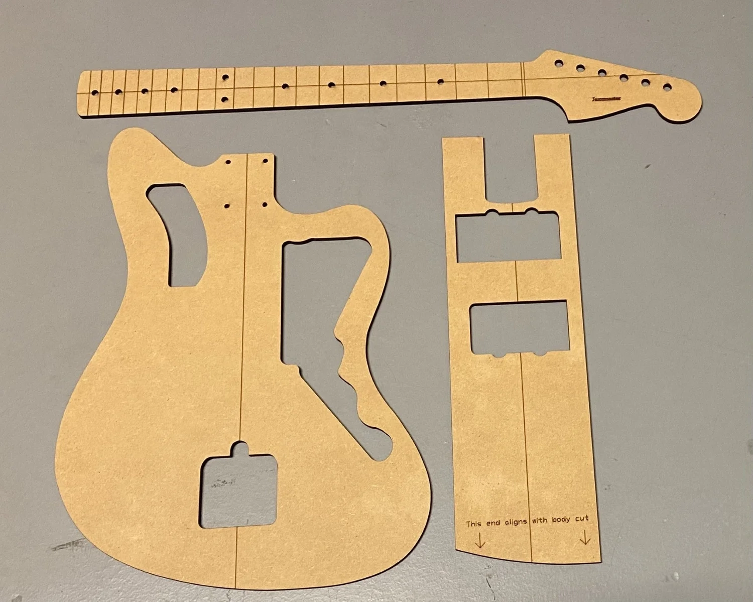 Jazzmaster Guitar Building Templates