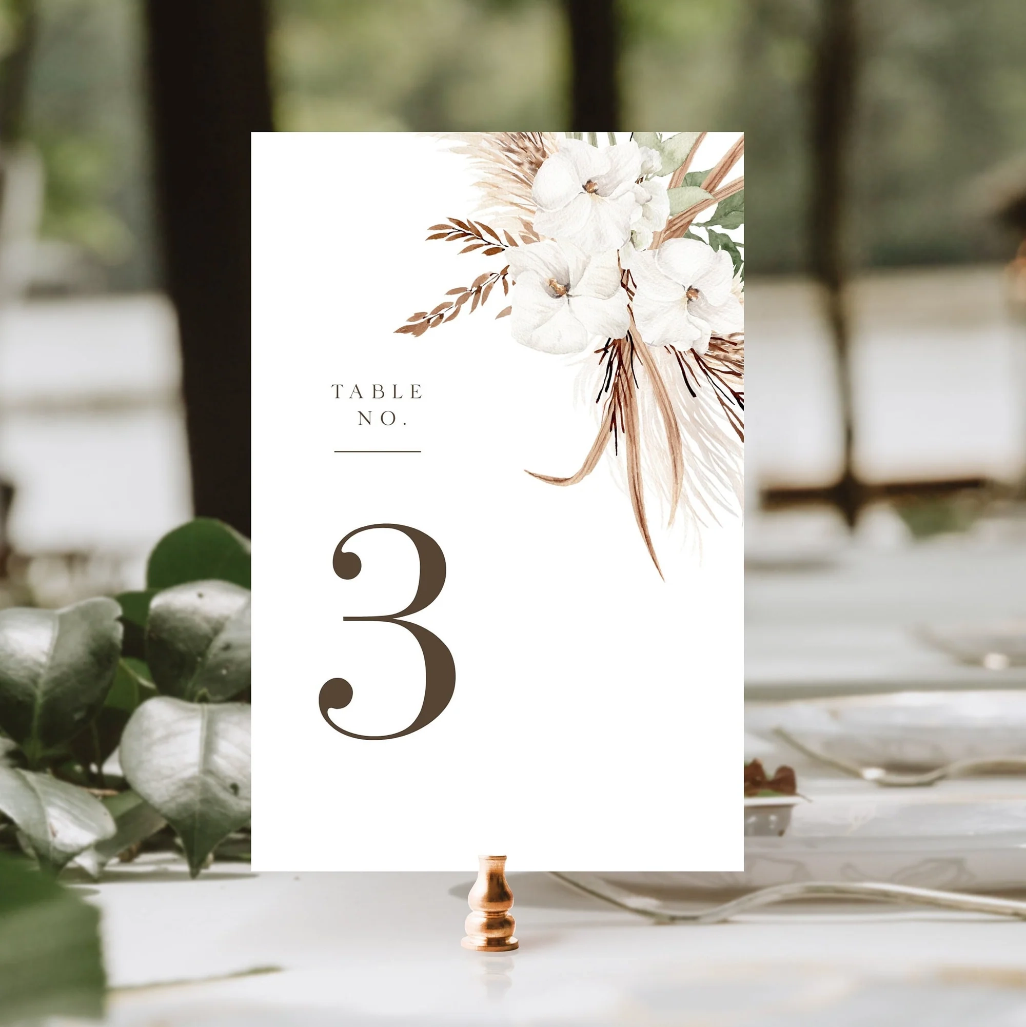 LAUREL Printable Table Numbers For Wedding Creative Things Studio