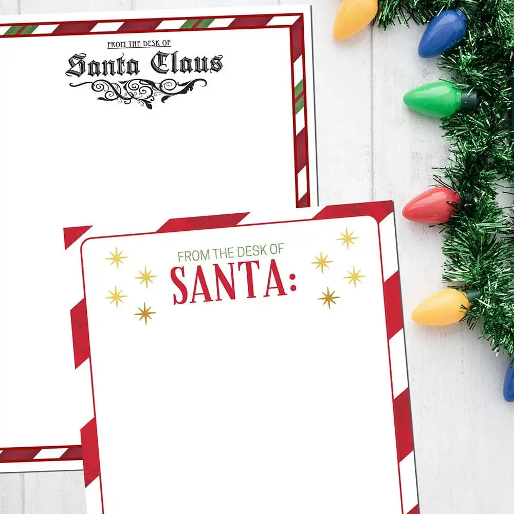 Free Letters From Santa Templates Printable Free Letters From Santa Templates Printable