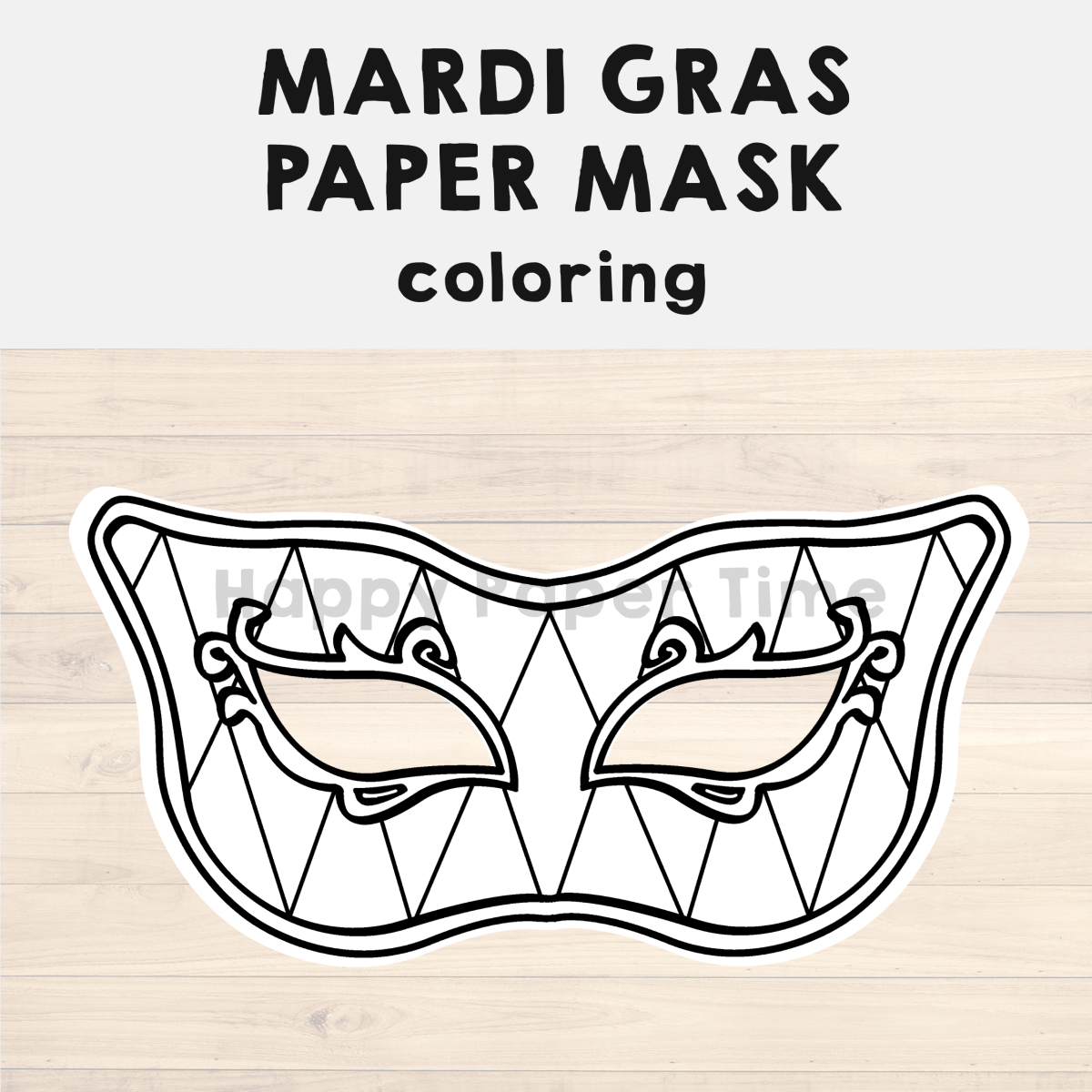 Printable Mardi Gras Mask Template Printable Mardi Gras Mask Template