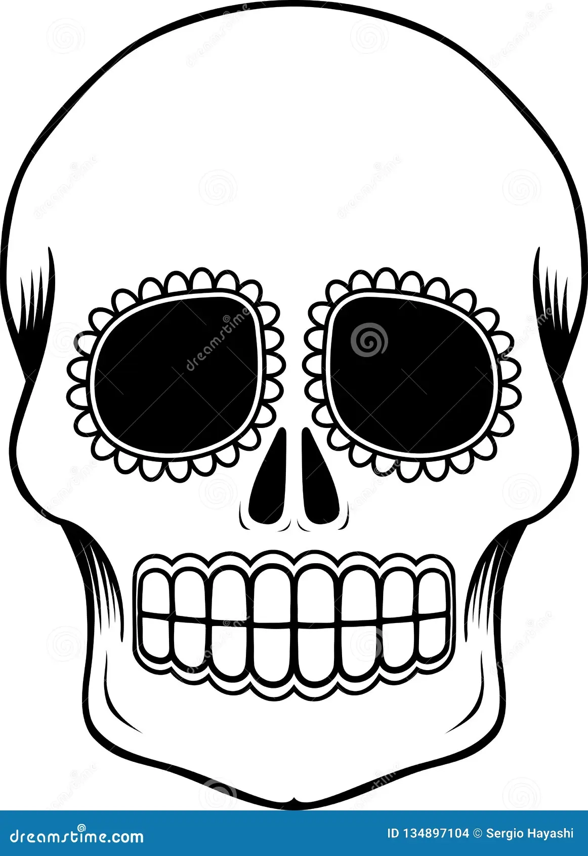 Free Printable Sugar Skull Template Free Printable Sugar Skull Template