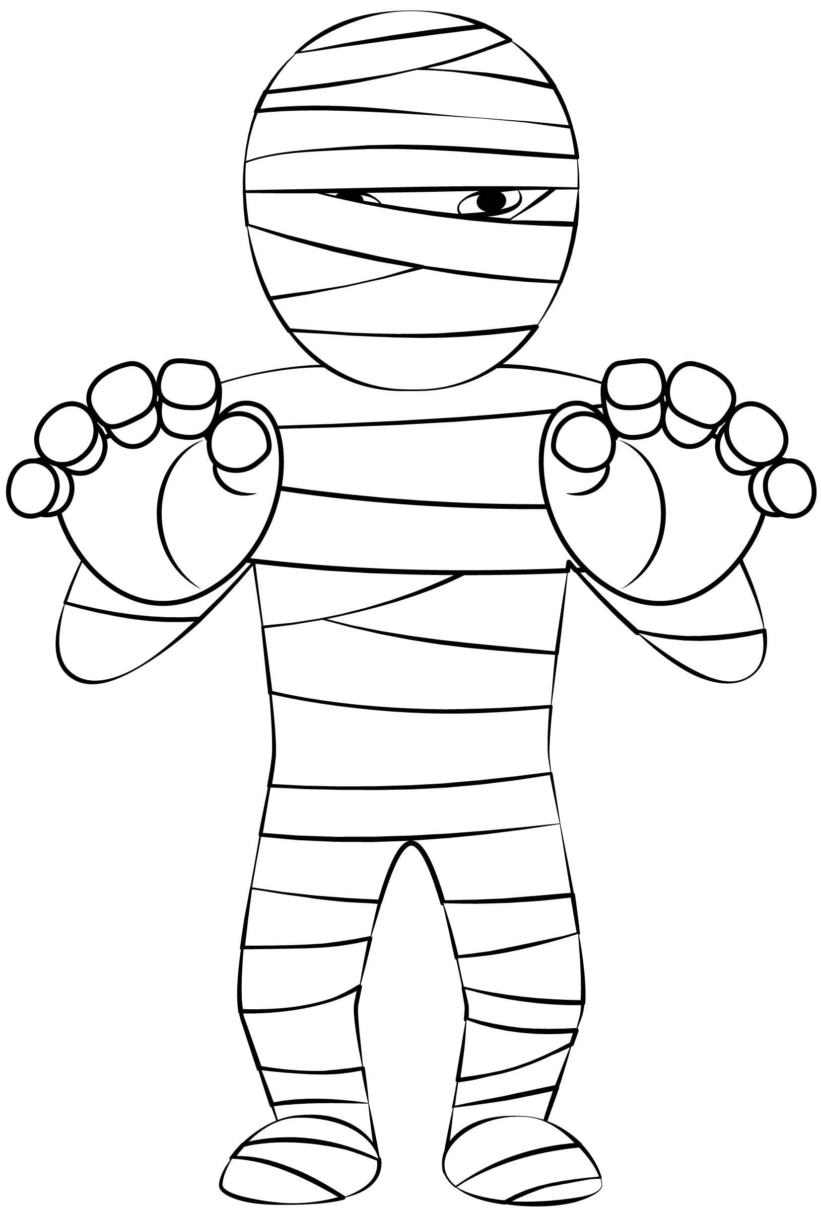 Printable Mummy Cut Out Template