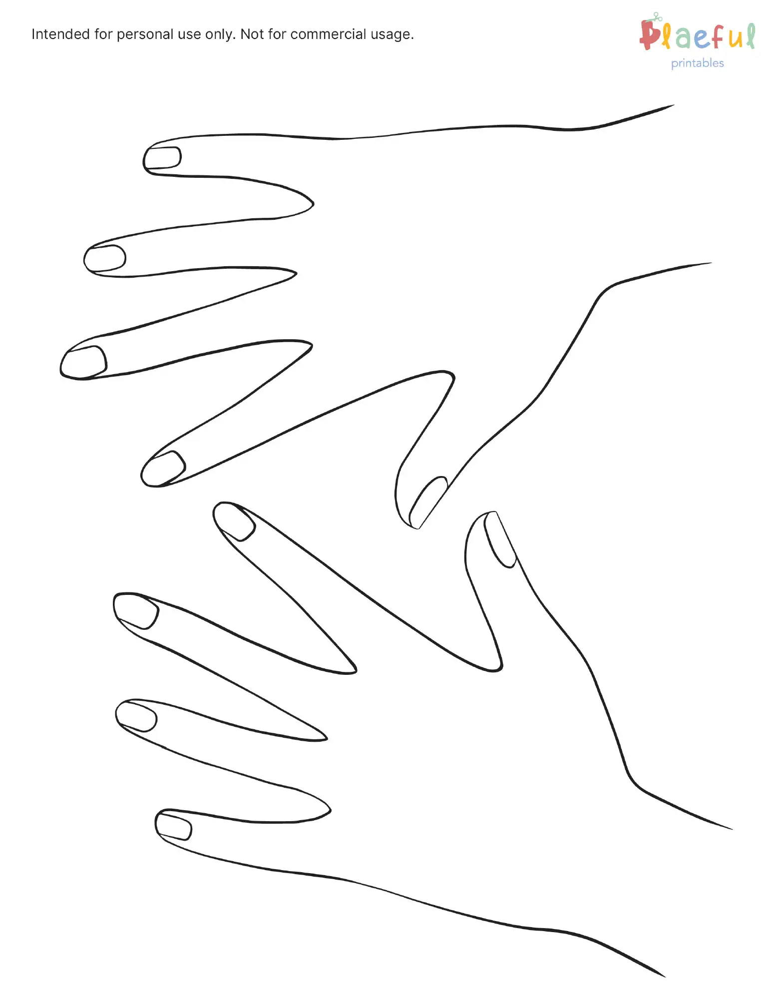 Nail Salon Printable Fine Motor Skills Activity digital Download Etsy Israel