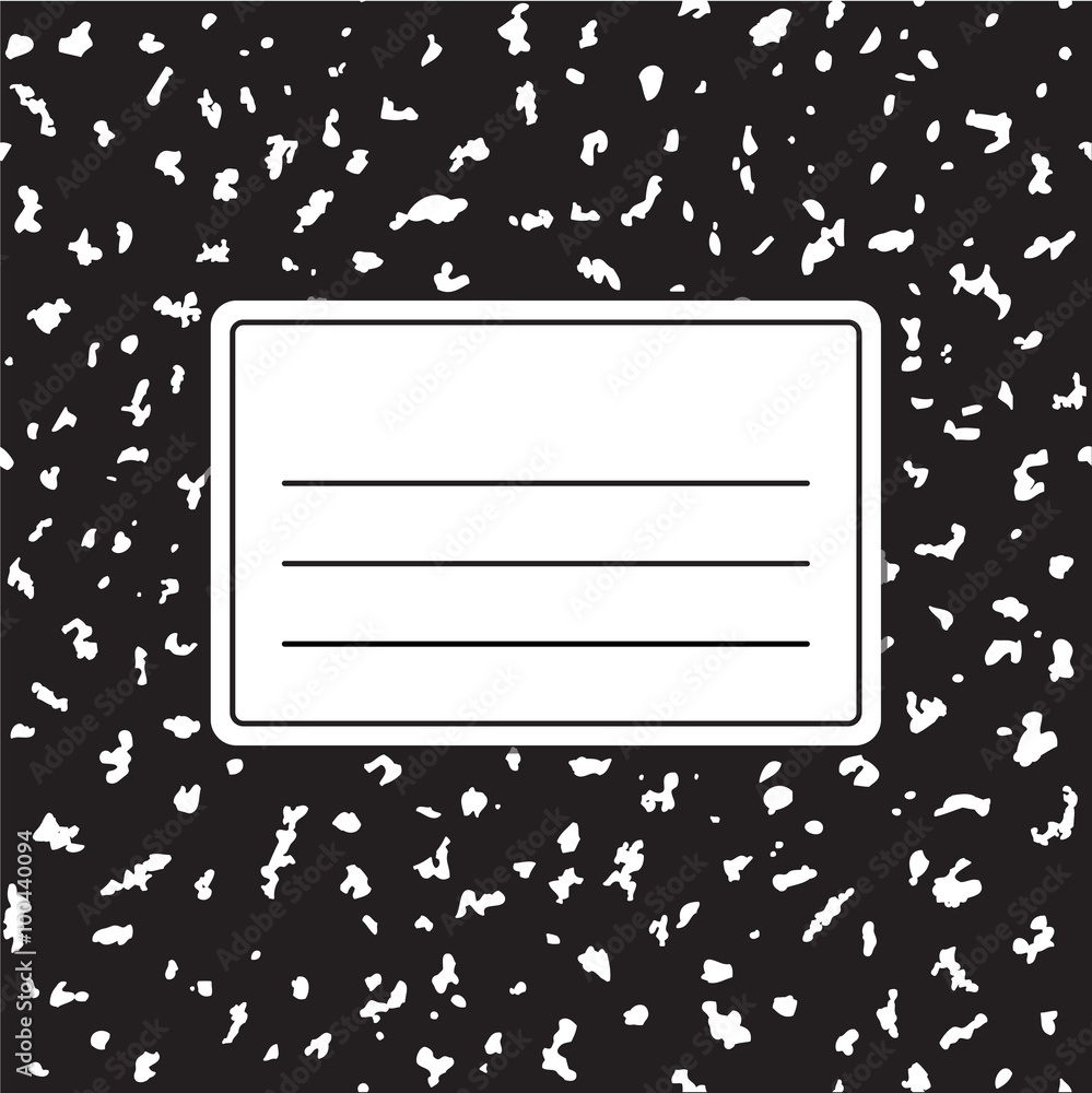 Notebook Cover Template Stock Vector Adobe Stock