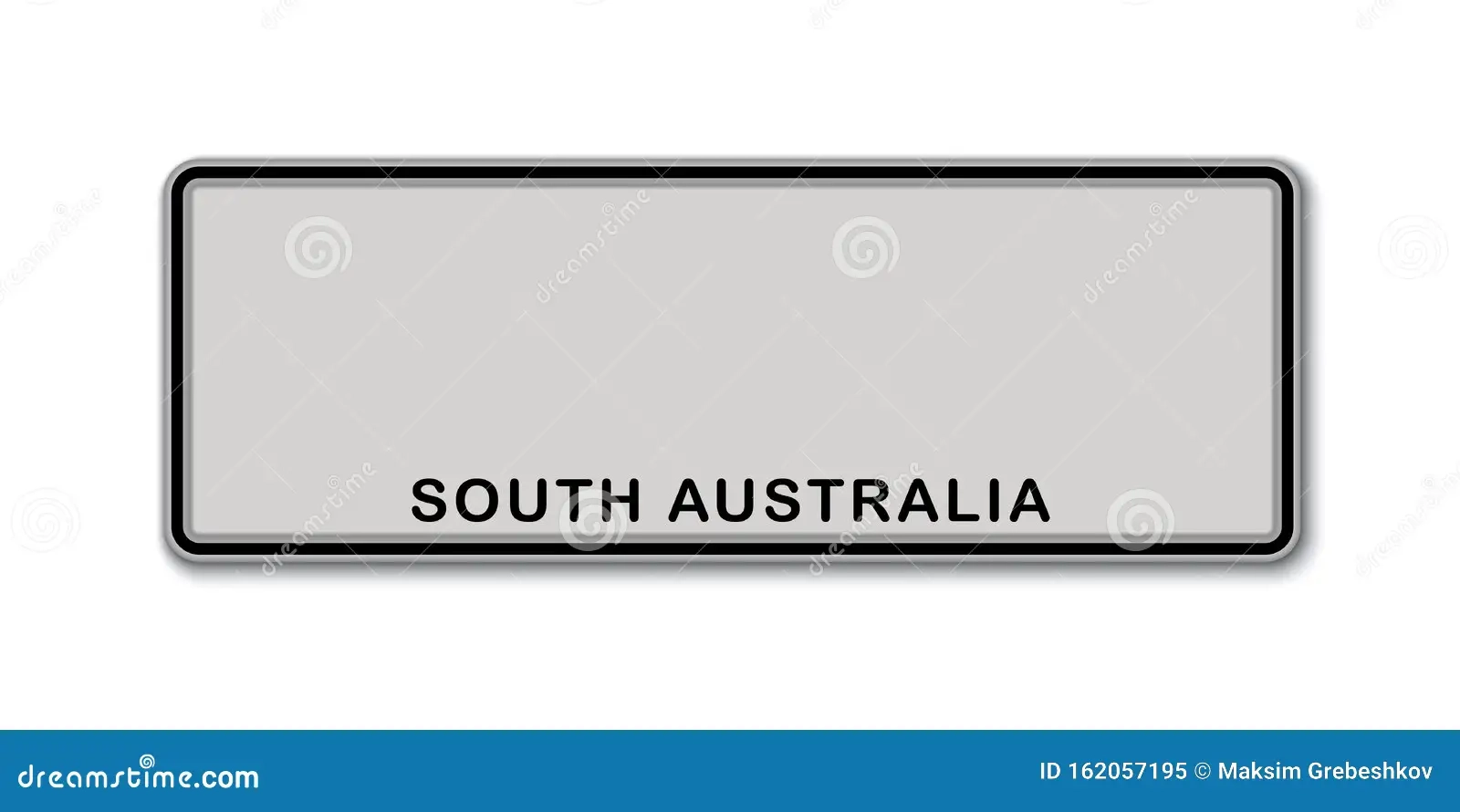 Printable Victorian Number Plate Template