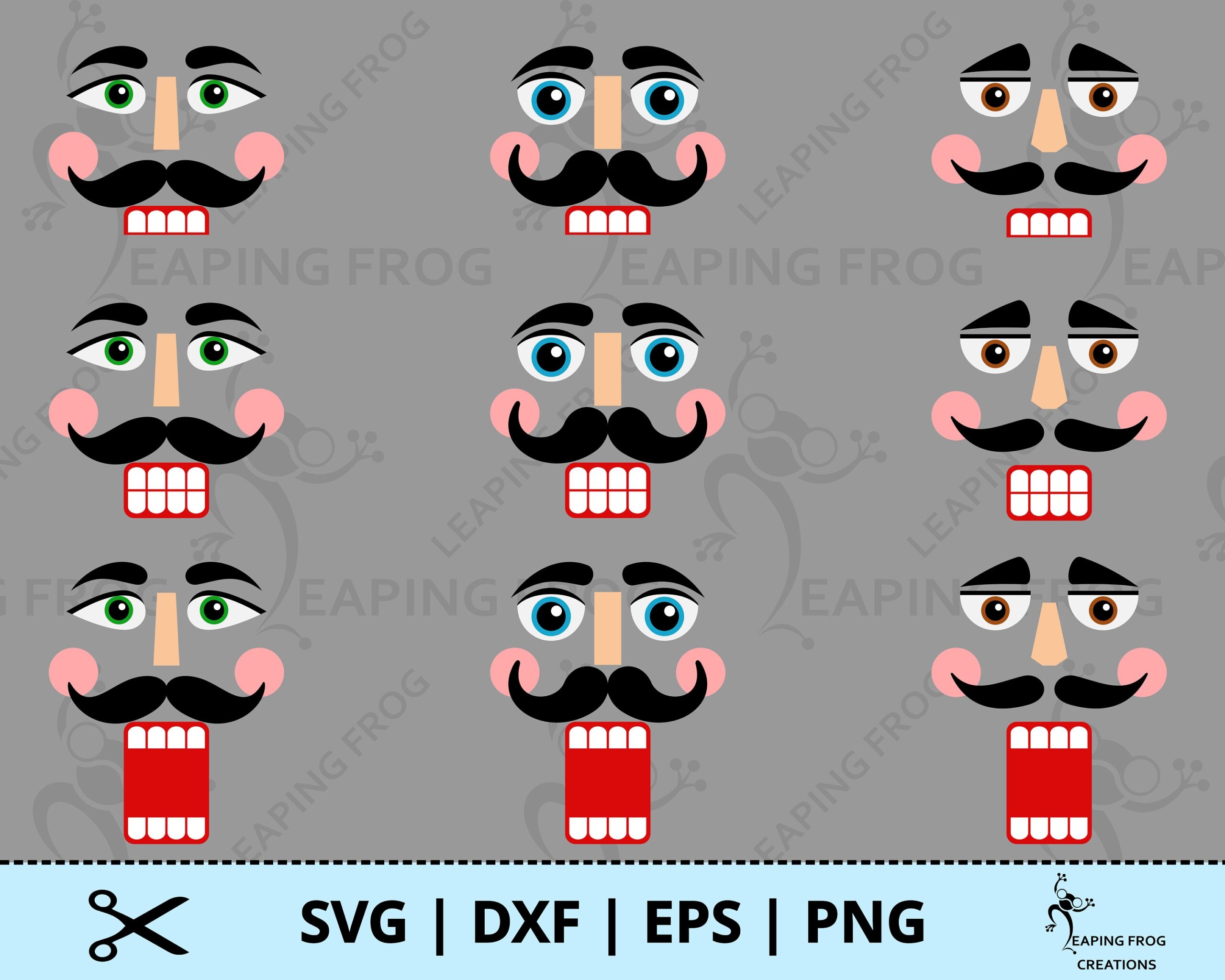 Nutcracker Face Template Etsy