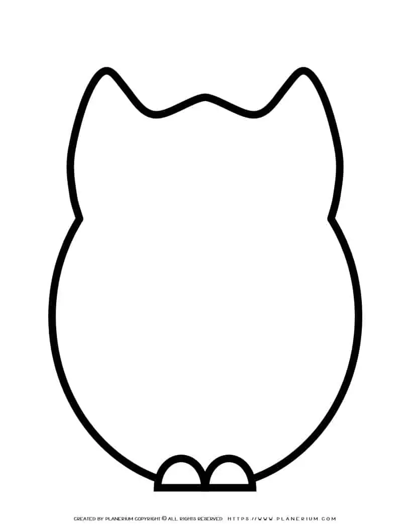 Owl Outline Templates Easy Prints For Kids Crafts