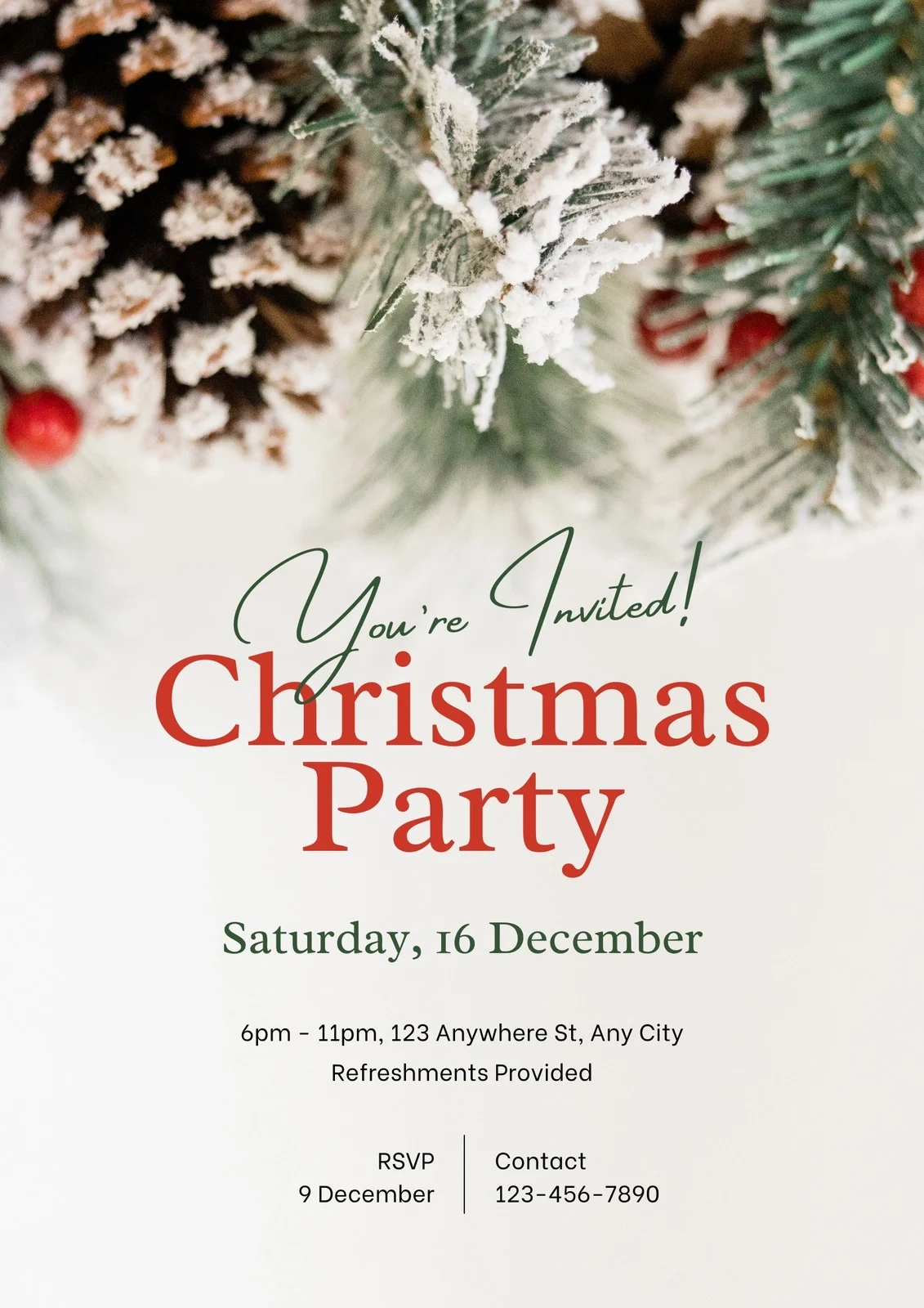 Page 2 Free Printable Customizable Christmas Flyer Templates Canva