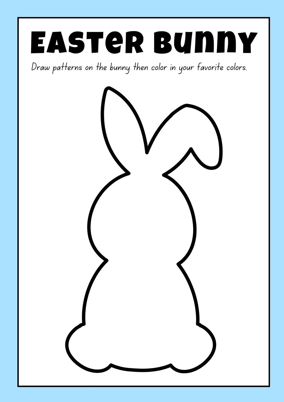 Page 5 Free And Customizable Easter Bunny Templates