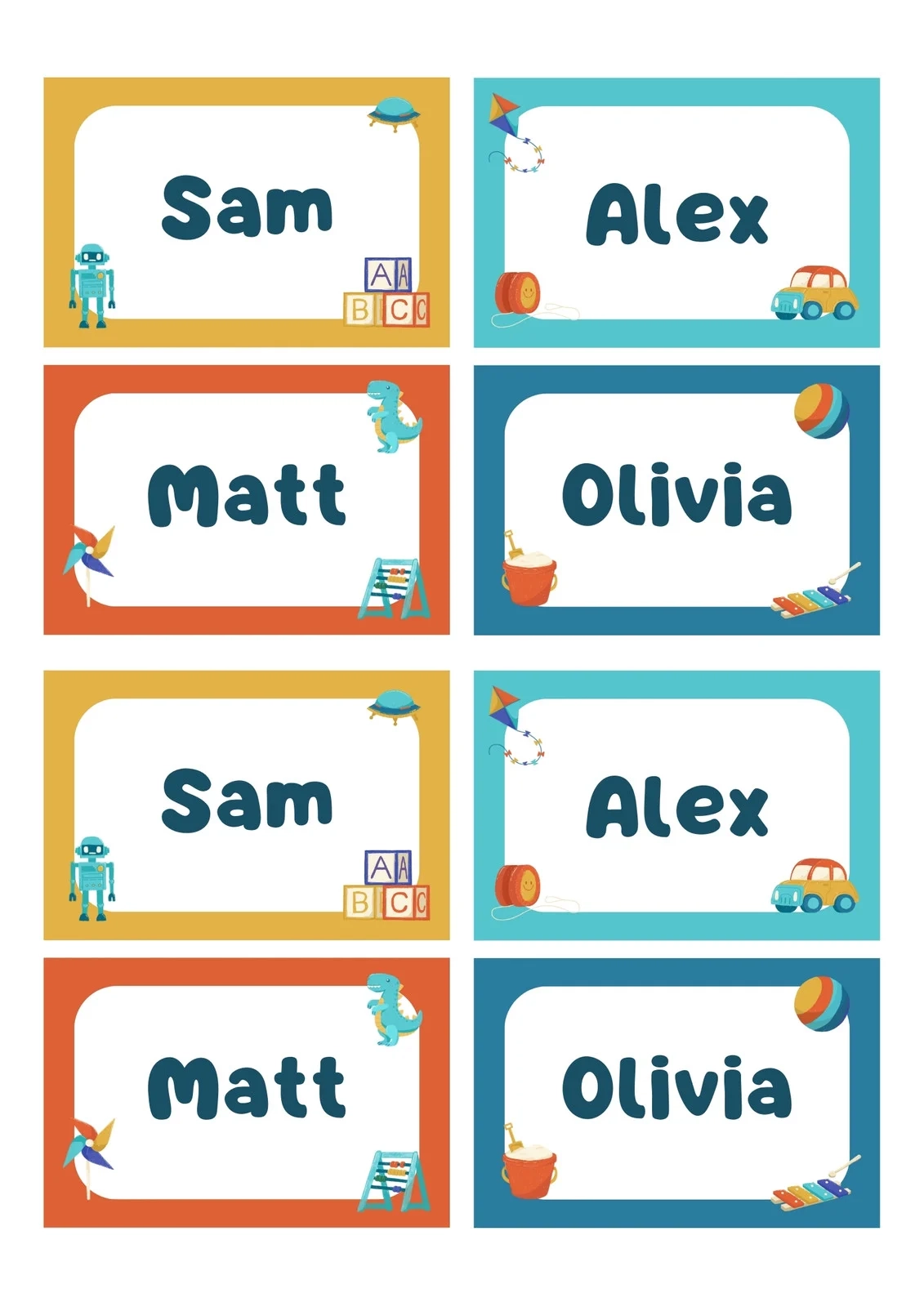 Page 5 Free Printable Customizable Name Tag Templates Canva