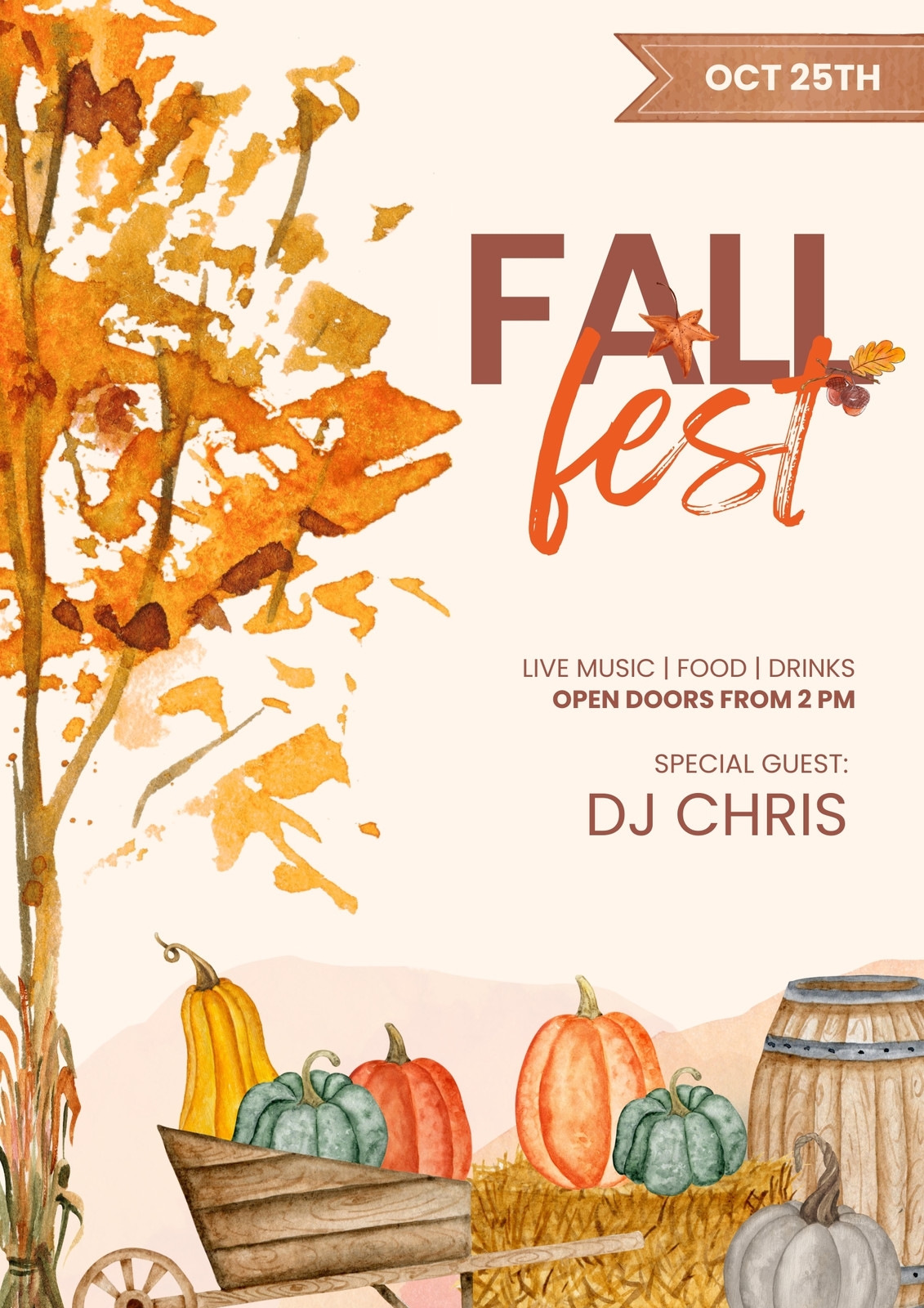 Page 7 Printable Free To Edit Fall Flyer Templates Canva