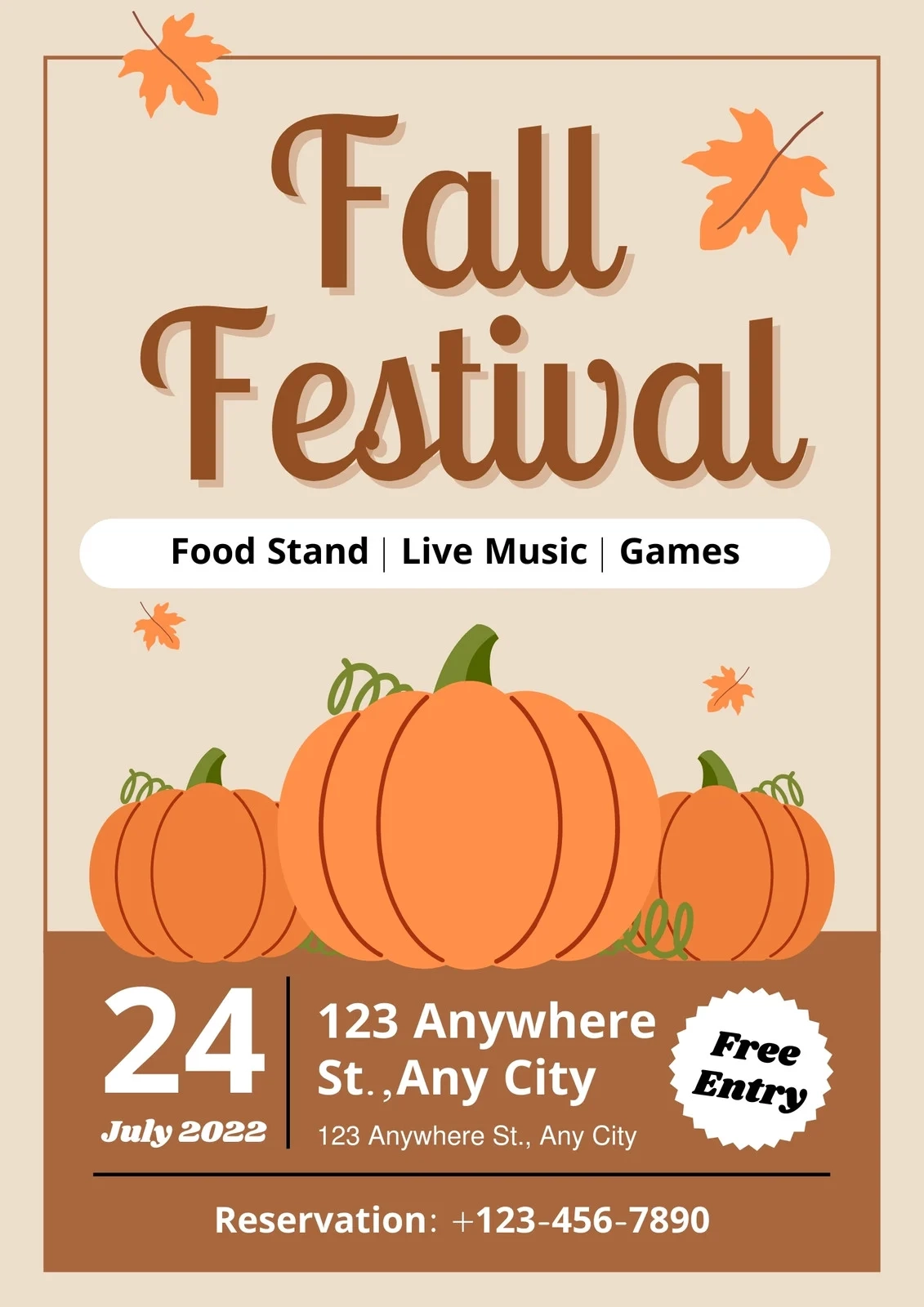 Page 9 Printable Free To Edit Fall Flyer Templates Canva