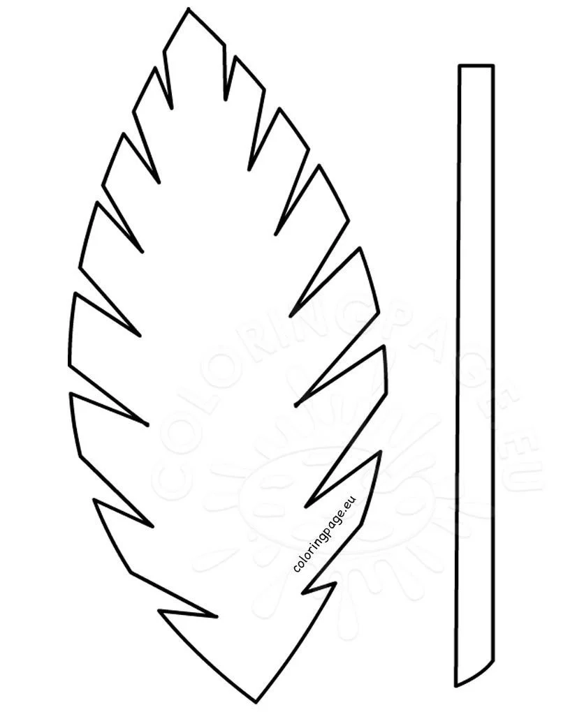 Palm Leaf Coloring Pages To Print Free Printable Coloring Pages
