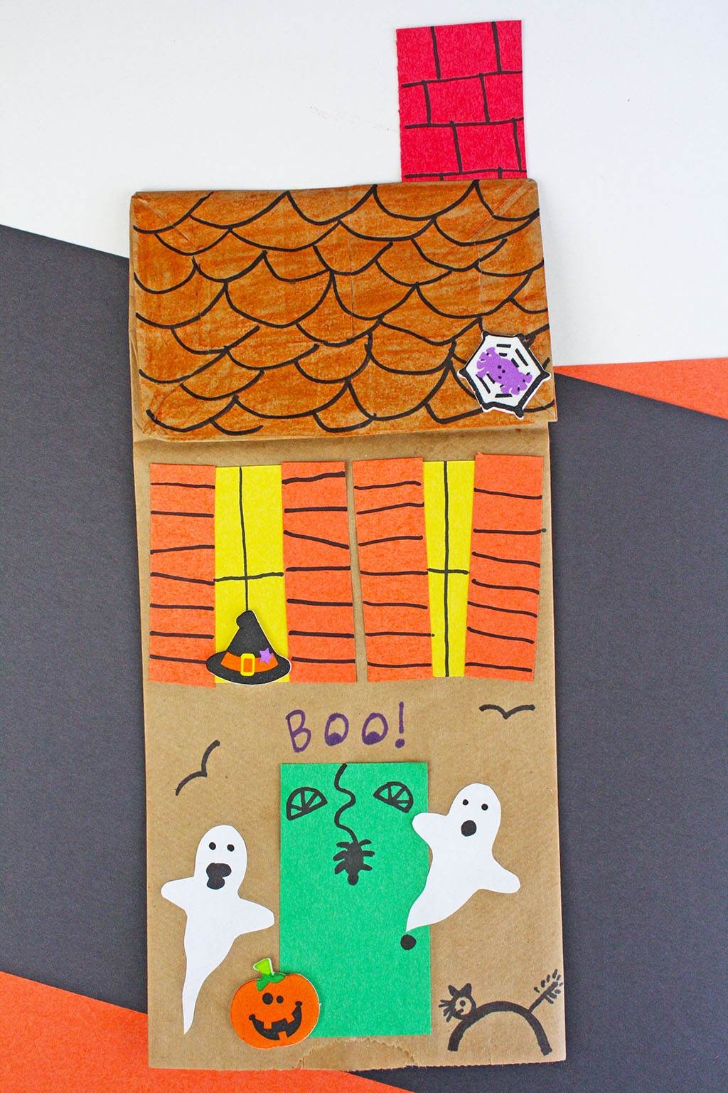 Paper Bag Haunted House Craft The Crafting Chicks
