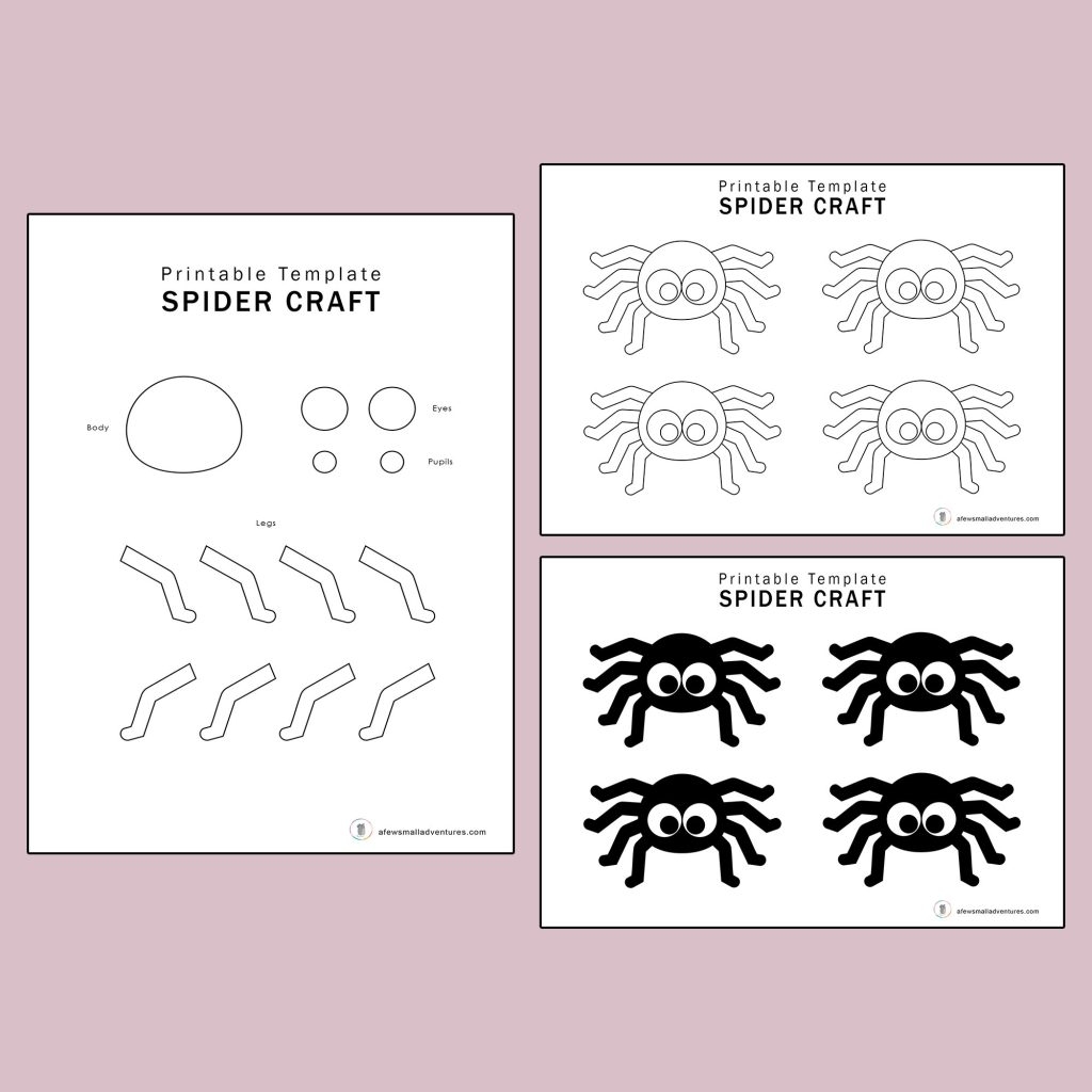 Printable Spider Cut Out Template