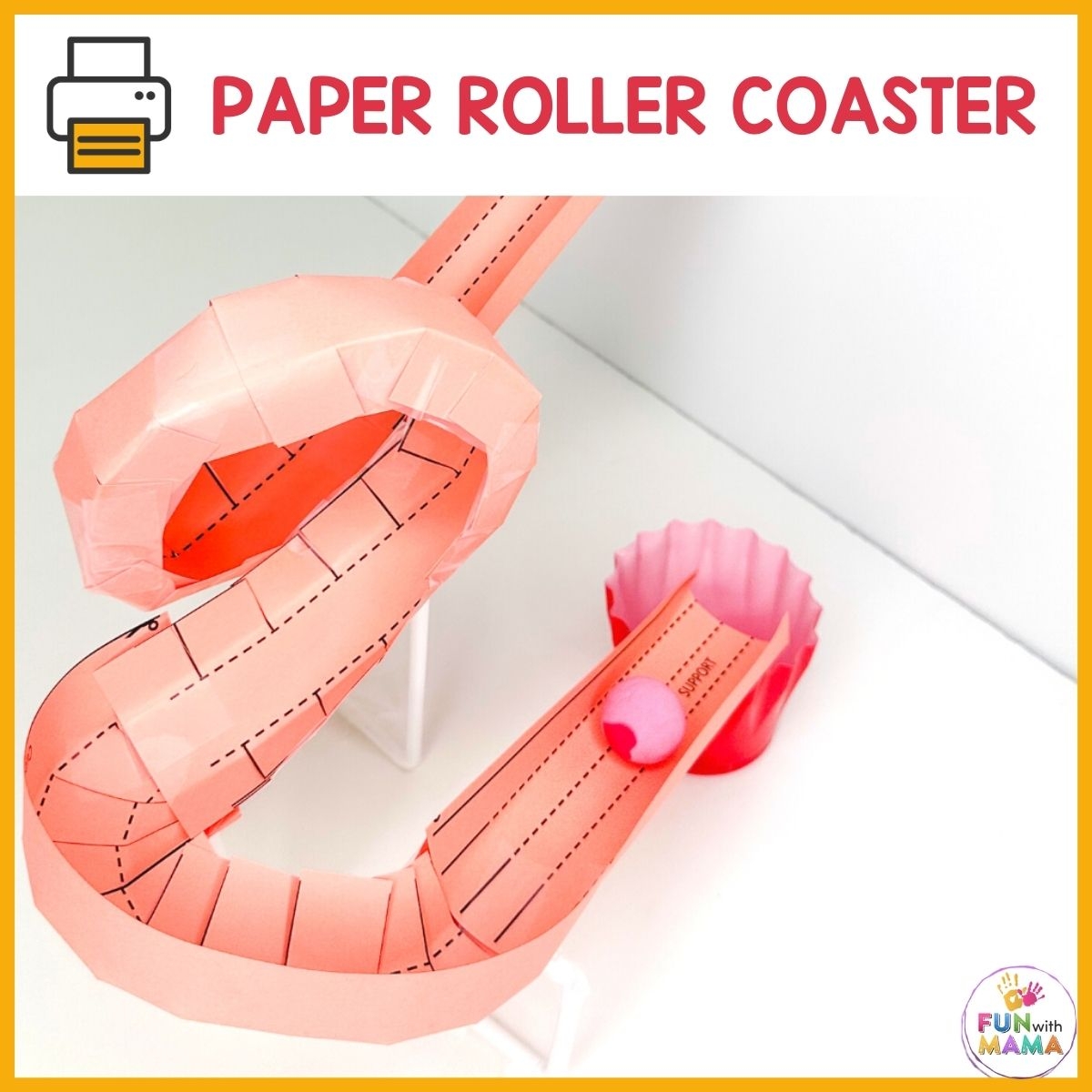Paper Roller Coaster STEM Challenge Fun With Mama Paper Roller Coaster STEM Challenge Fun With Mama