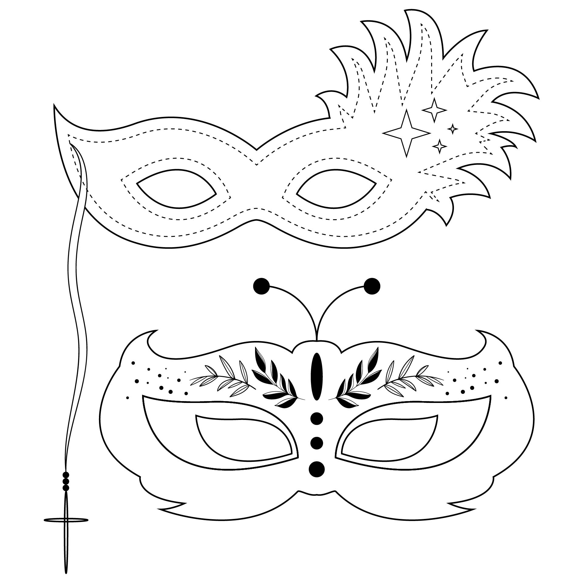 Plain Masks Templates 10 Free PDF Printables Printablee