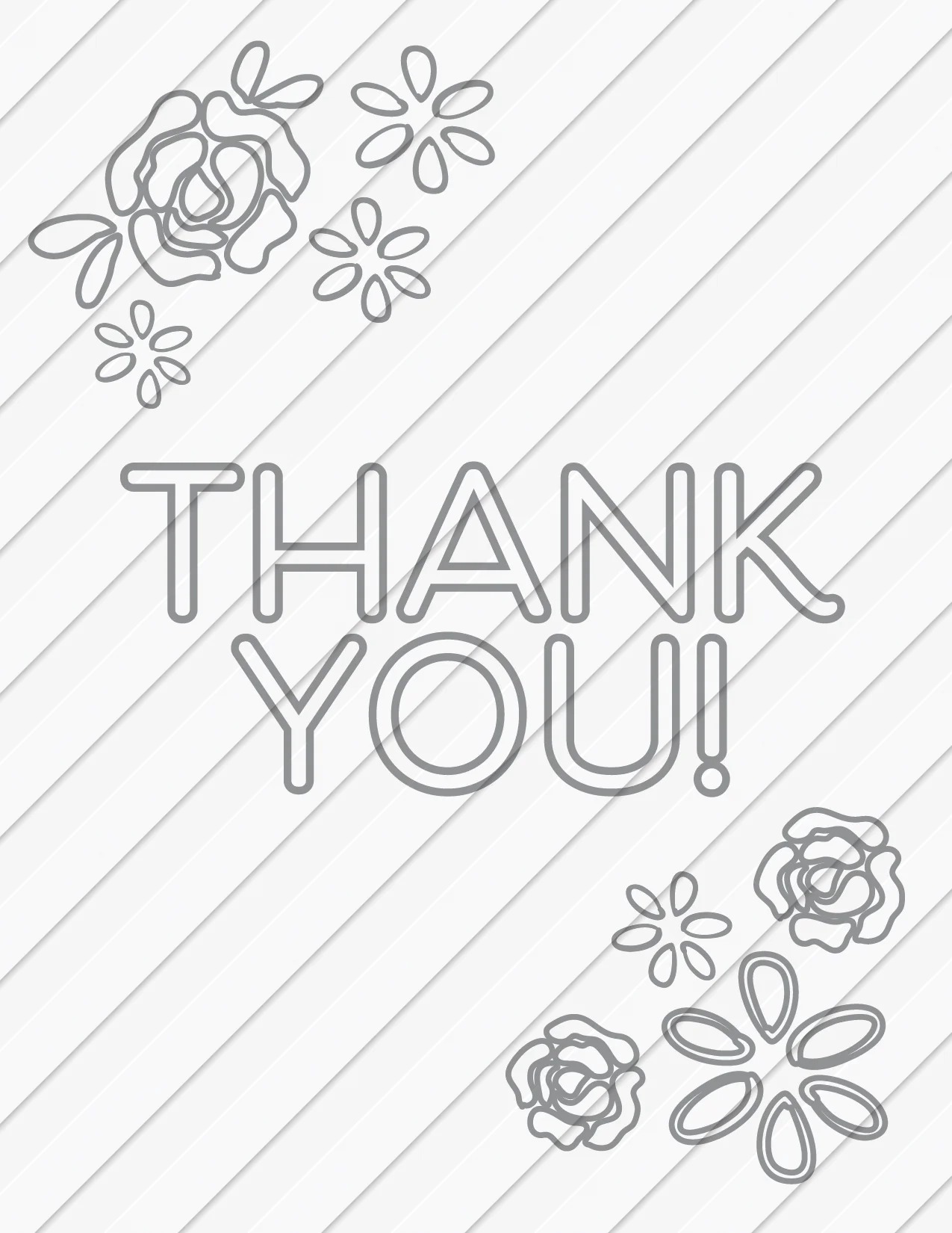Printable Thank You Card Templates