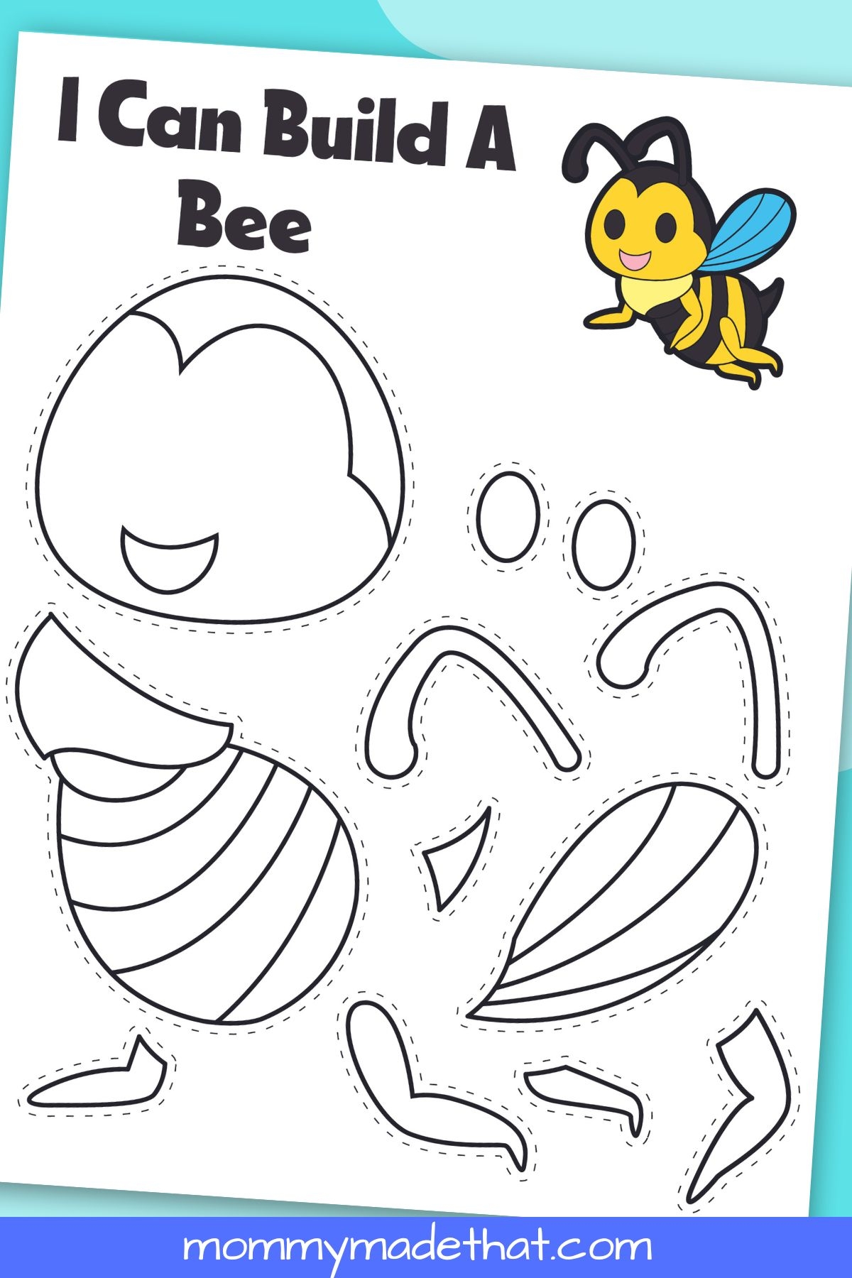 Printable Bee Craft With Free Template 